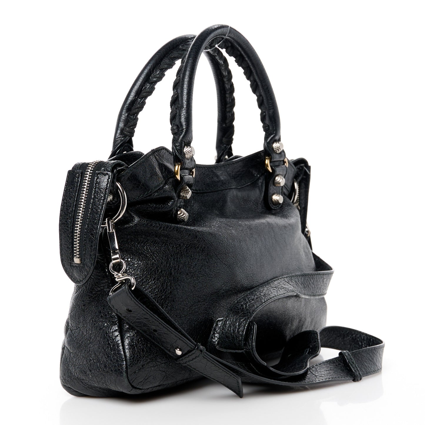 Agneau Giant 12 Silver Hardware Town Black