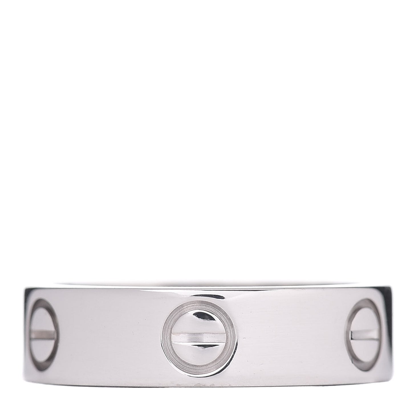 18K White Gold 5.5mm LOVE Ring 56 7.5