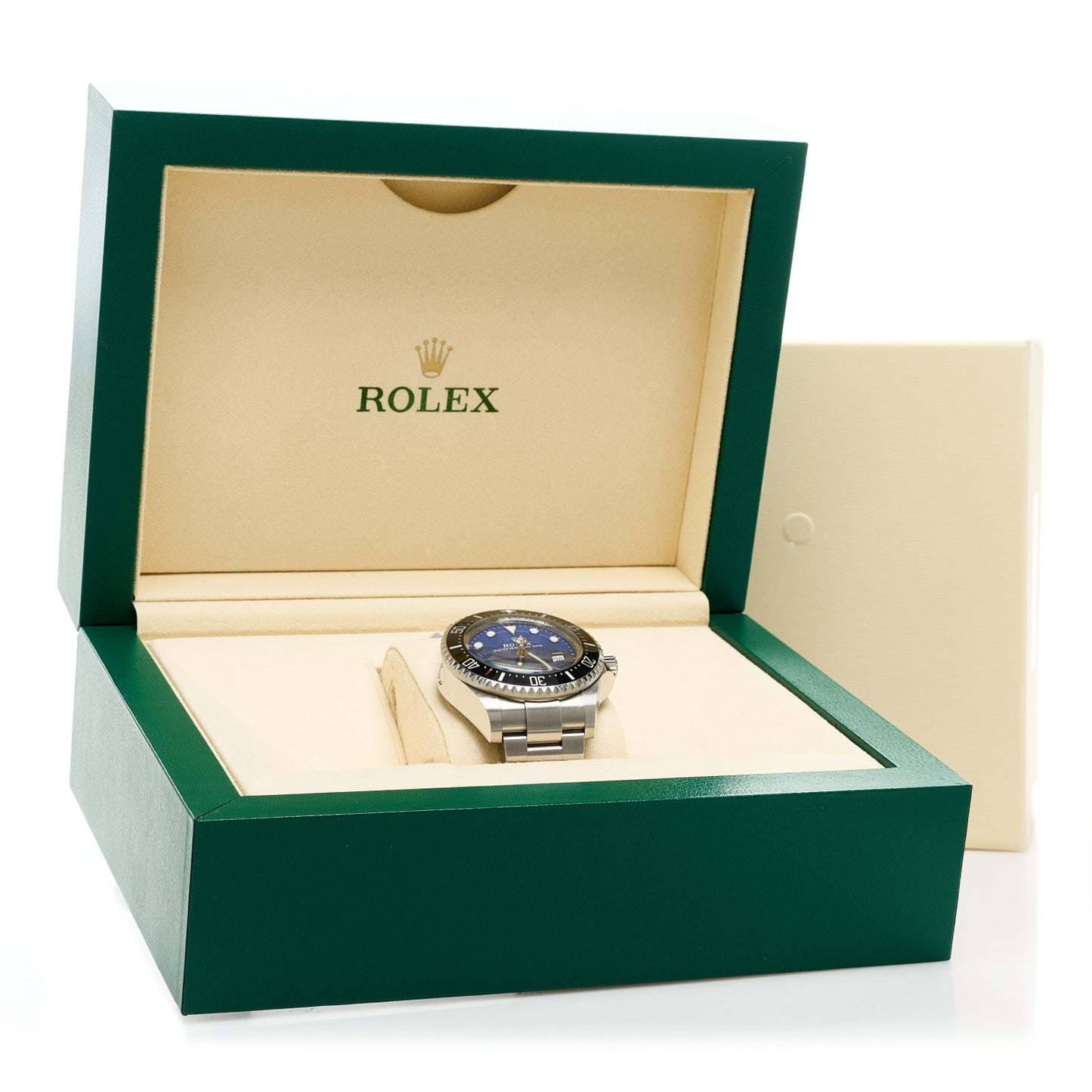 Stainless Steel 44mm Oyster Perpetual Date Sea-Dweller Deepsea James Cameron Watch Blue 126660