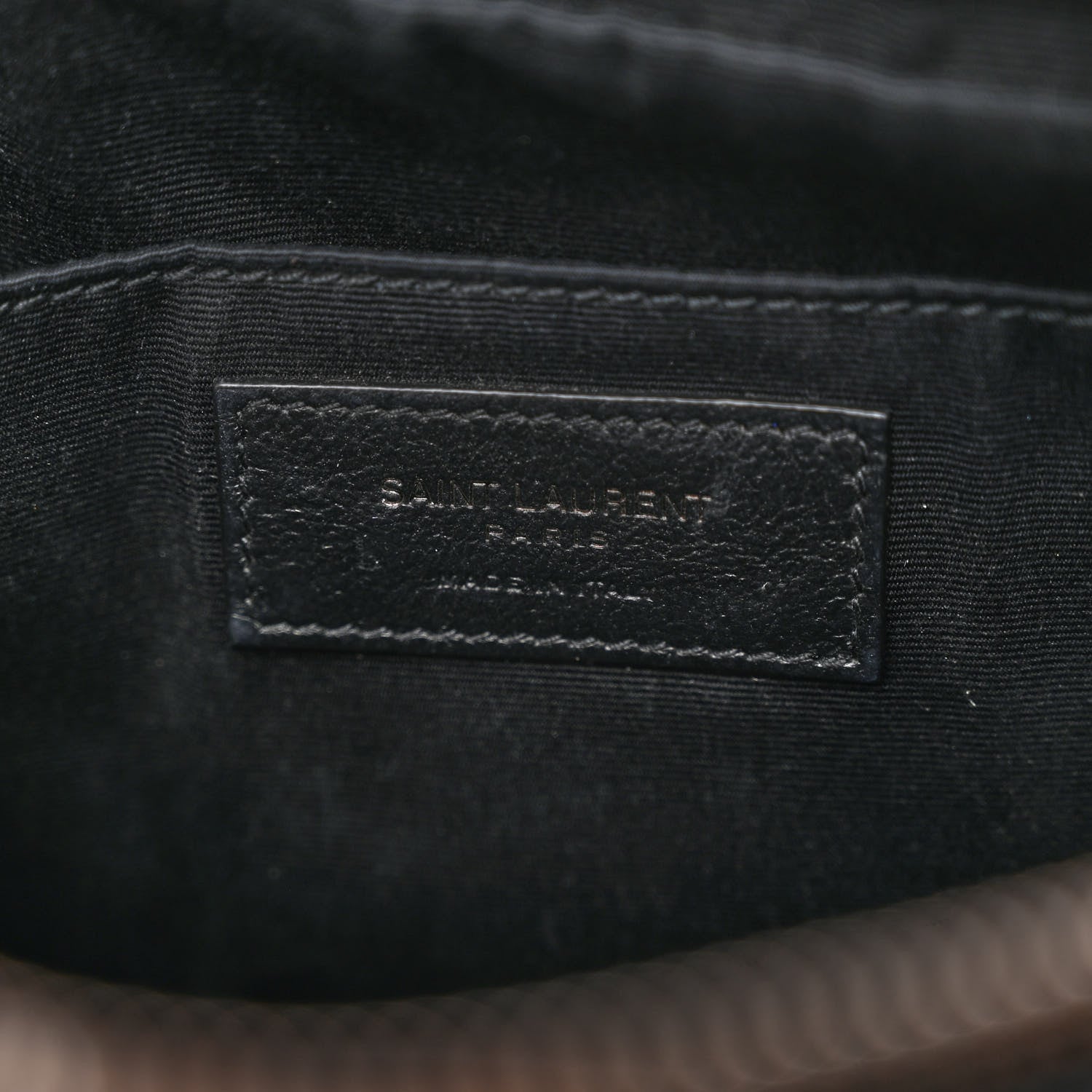 Saint Laurent Calfskin Matelasse Monogram Lou Camera Bag Black 6 of 9