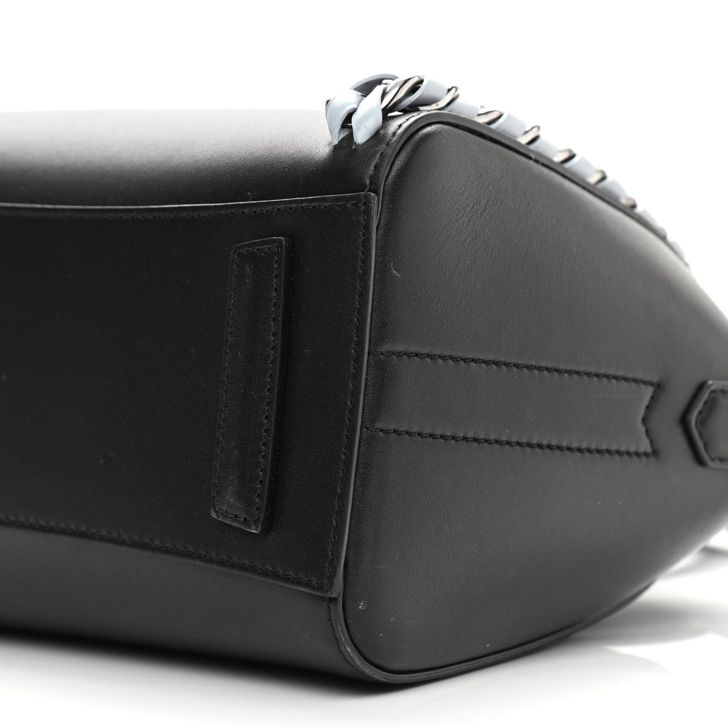 Smooth Calfskin Mini Chain Weave Antigona Black