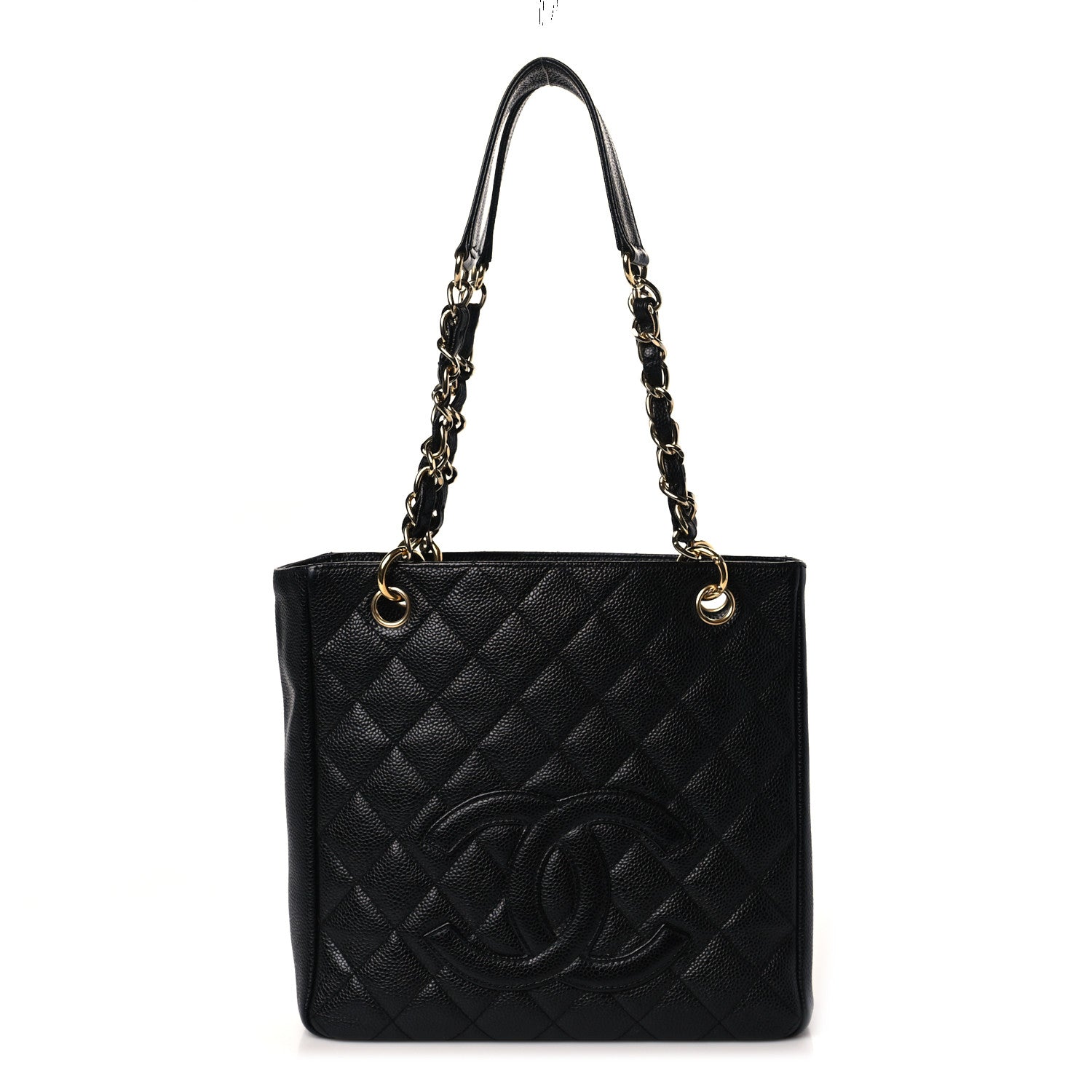 Chanel Caviar Quilted Petit Shopping Tote PST Black 1 of 10