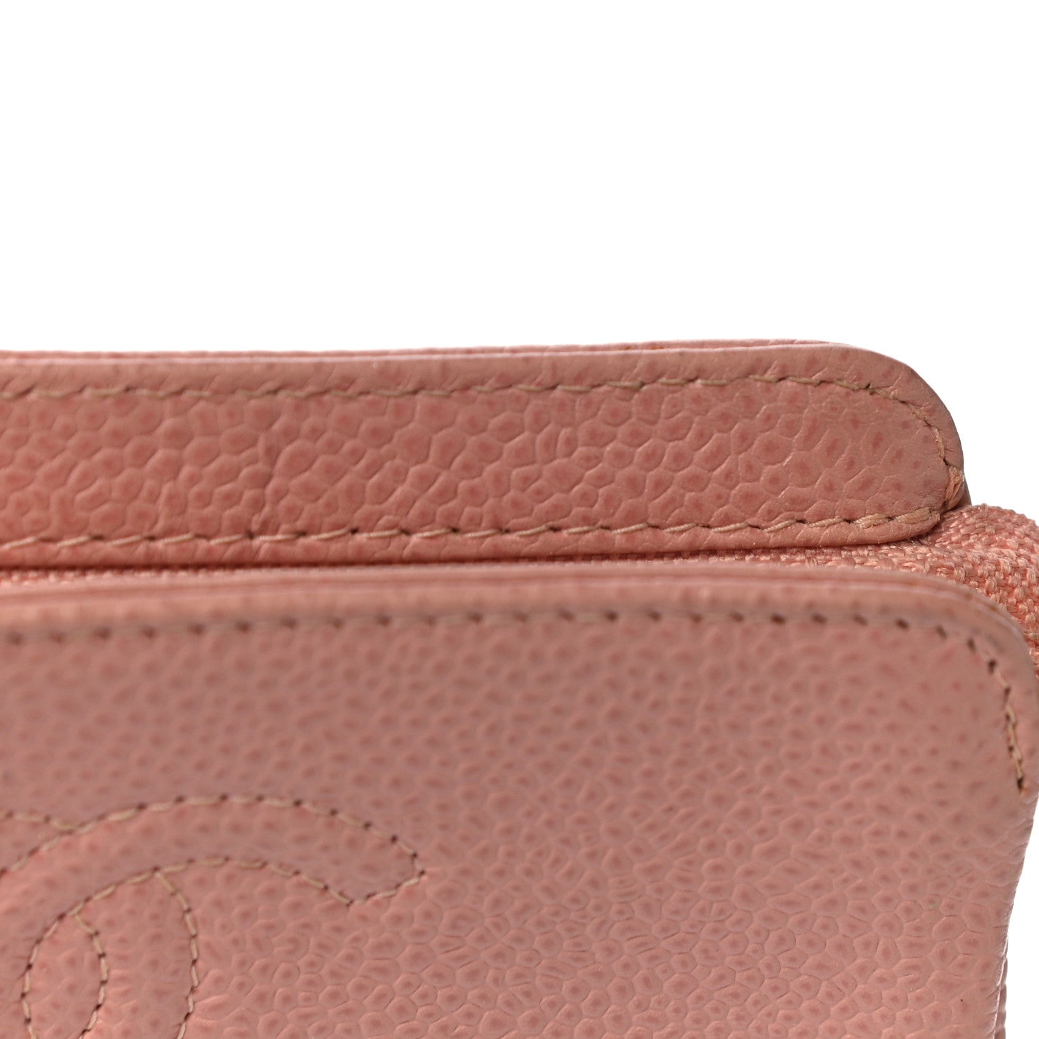 Chanel Caviar Timeless CC Cosmetic Pouch Light Pink 15 of 19