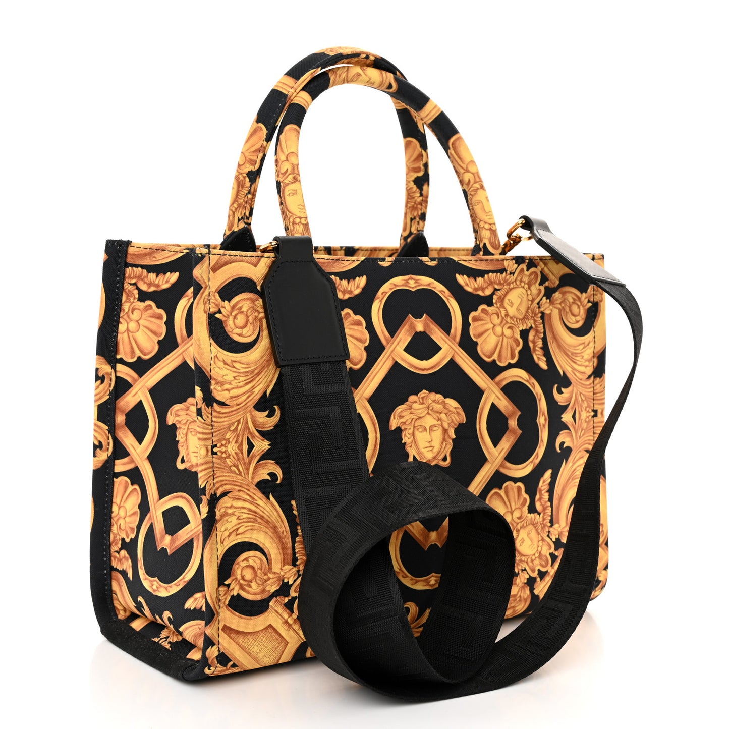 Canvas Baroque Print Medusa Small Black