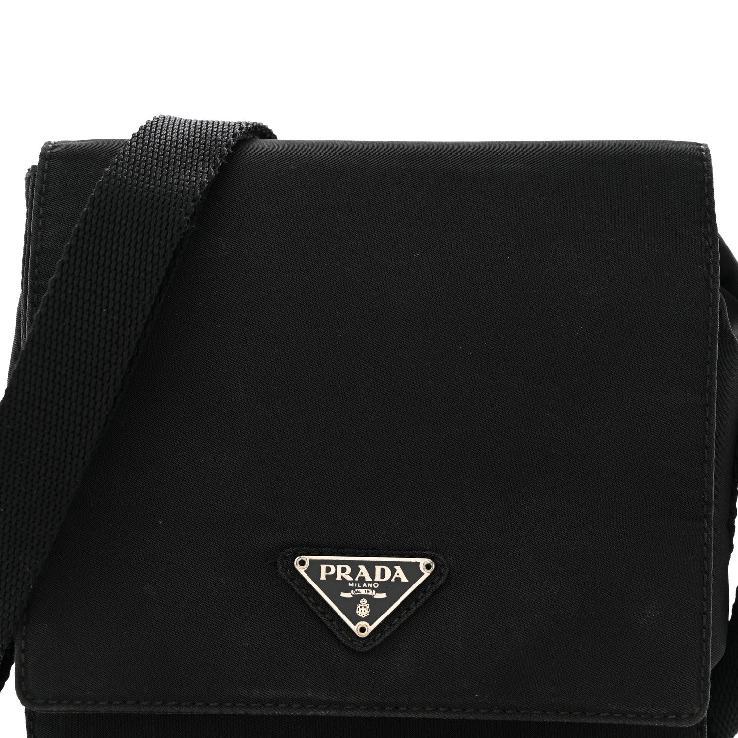 Prada Tessuto Nylon Sport Shoulder Bag Black 7 of 15