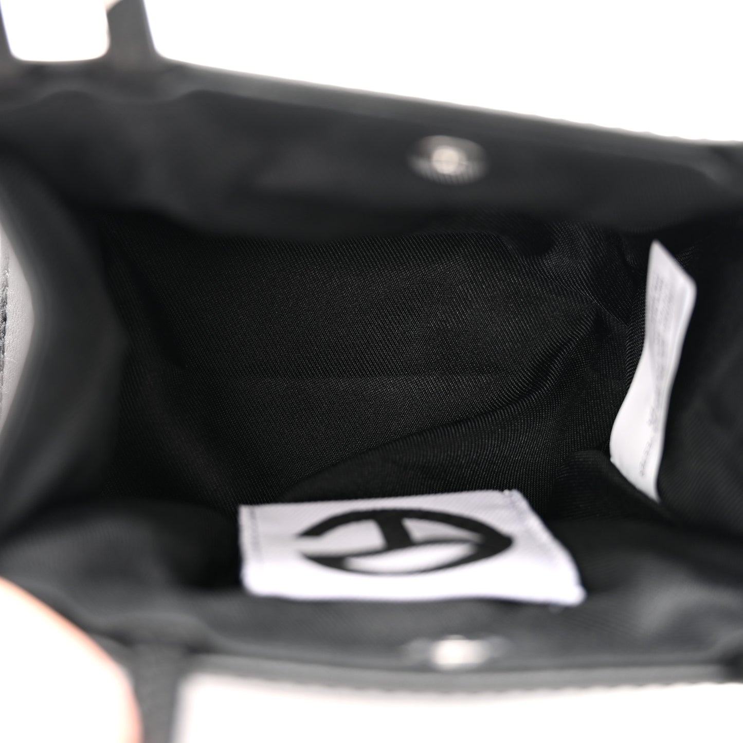 Vegan Leather Small Shopping Bag Black