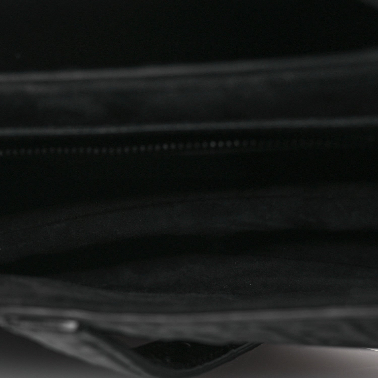 Christian Dior Calfskin Embossed Oblique Saddle Bag With Strap Black 5 of 10