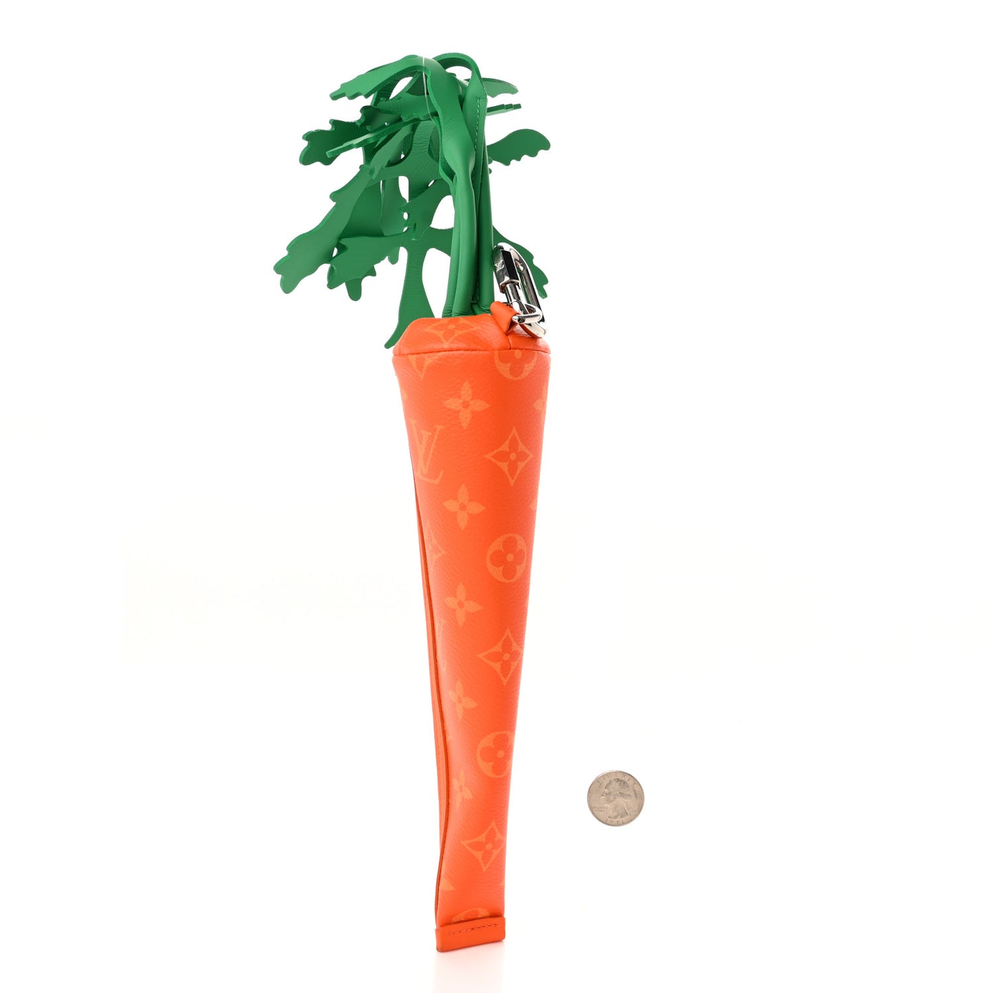 Monogram Carrot Pouch Orange