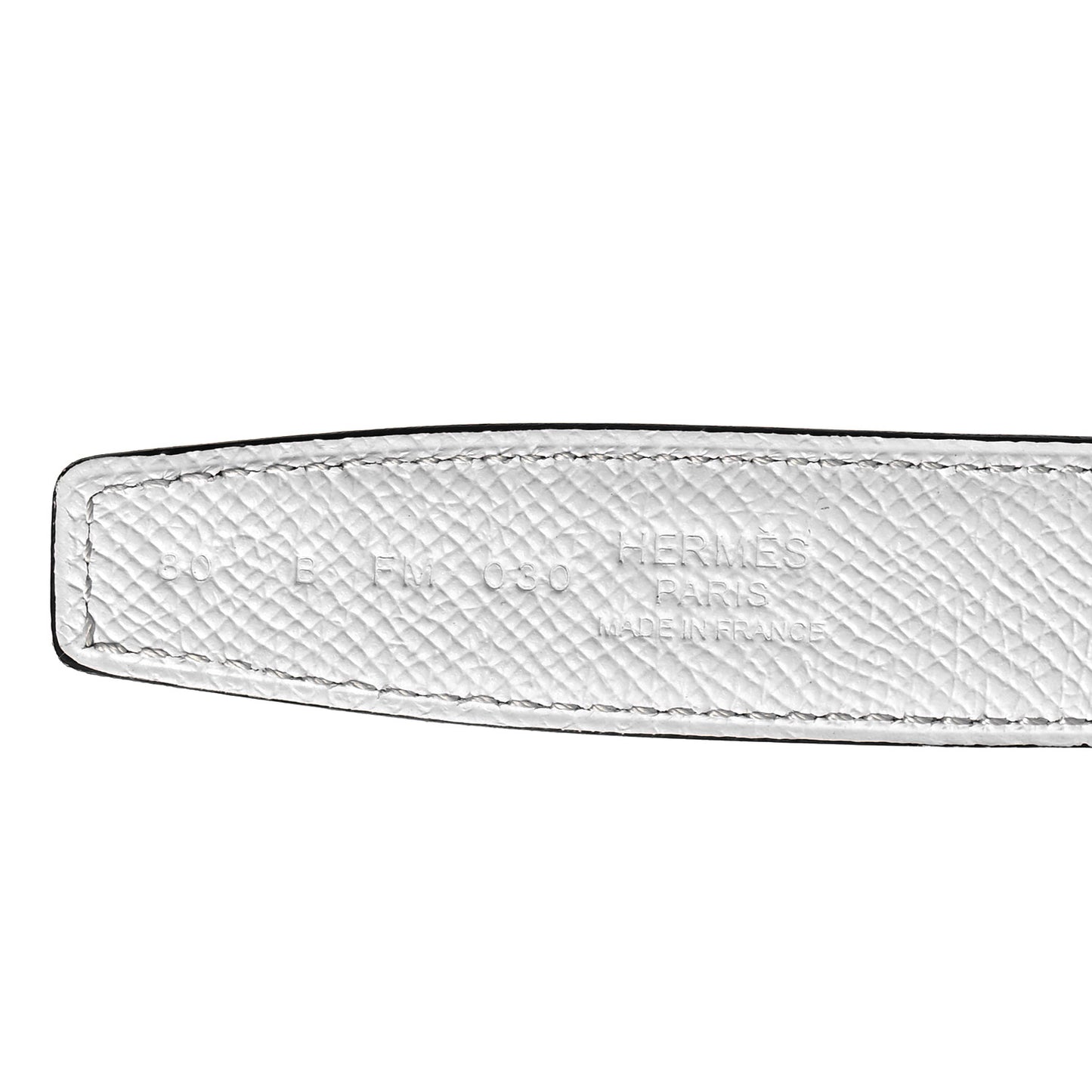 Swift Epsom 24mm Guilloche H Belt 80 Gold White