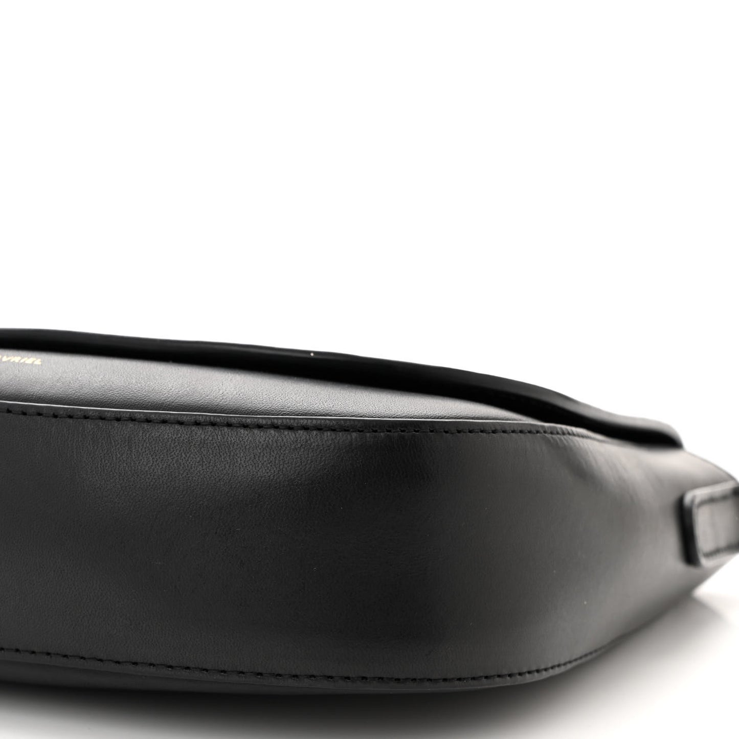 Calfskin Flap Crossbody Bag Black