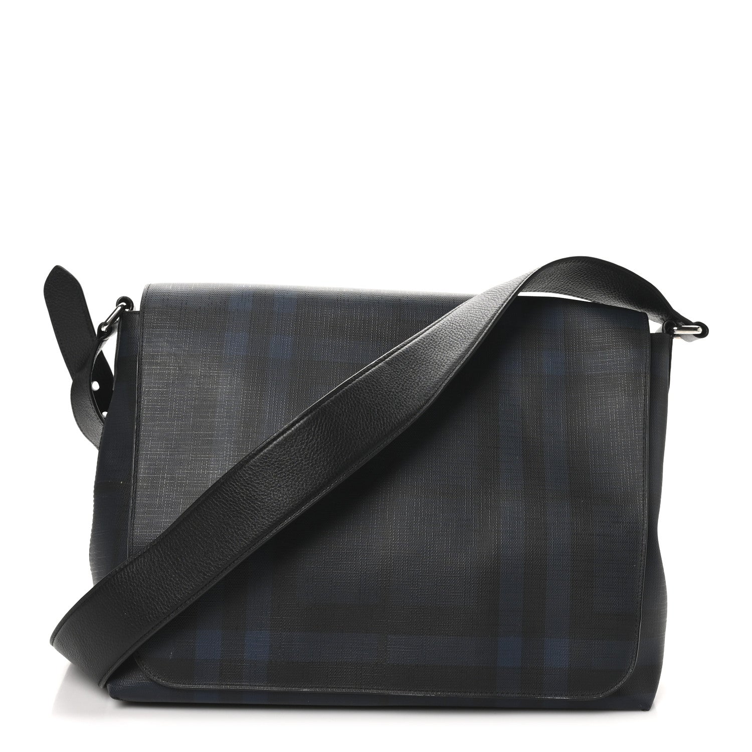 Burberry London Check Large Burleigh Messenger Blue Black 1753133