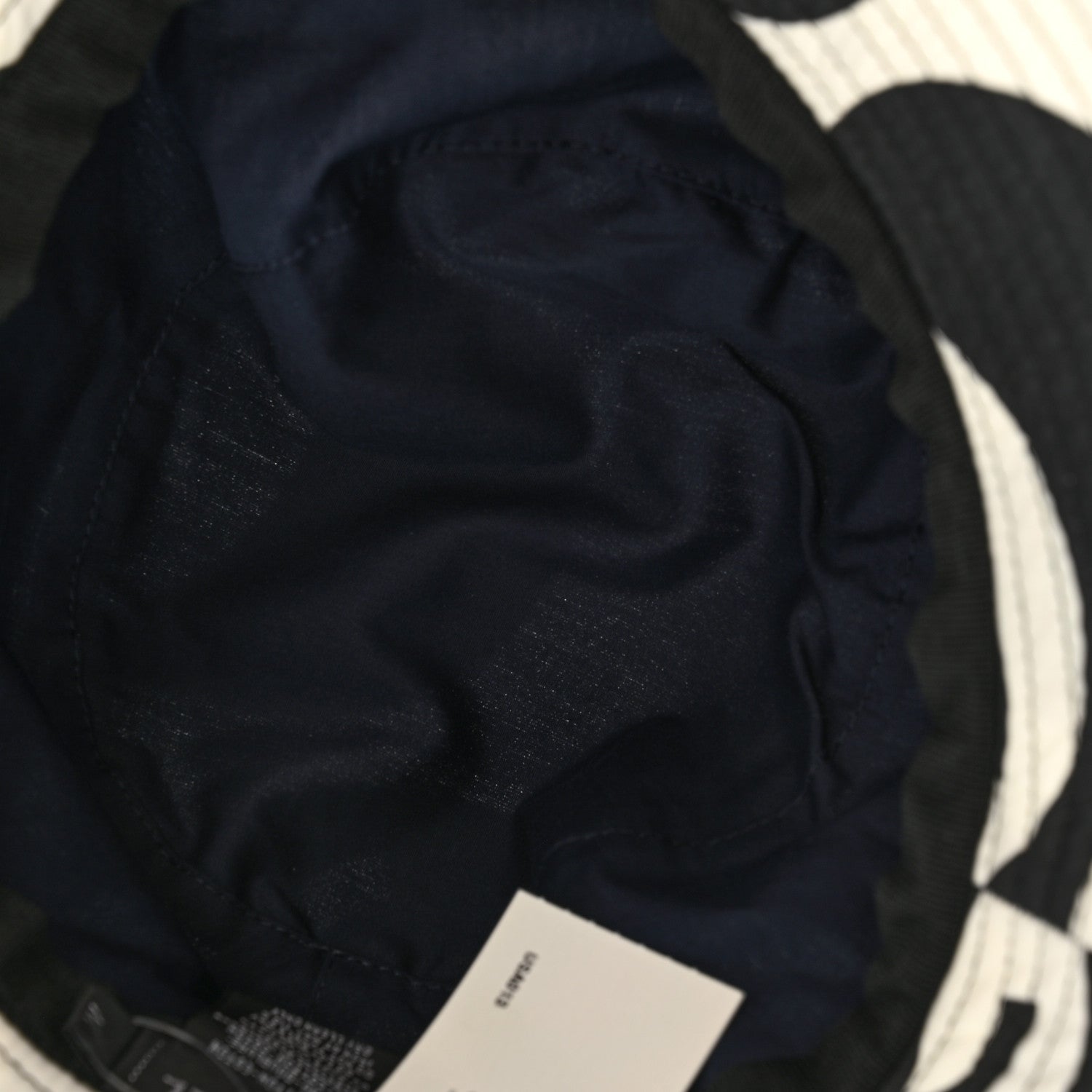 Chanel Canvas Bucket Hat M Black White 7 of 8