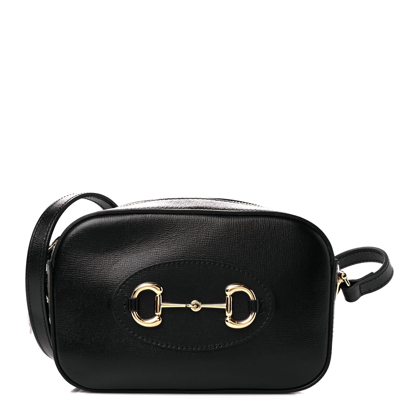 Calfskin Mini Horsebit 1955 Camera Shoulder Bag Black