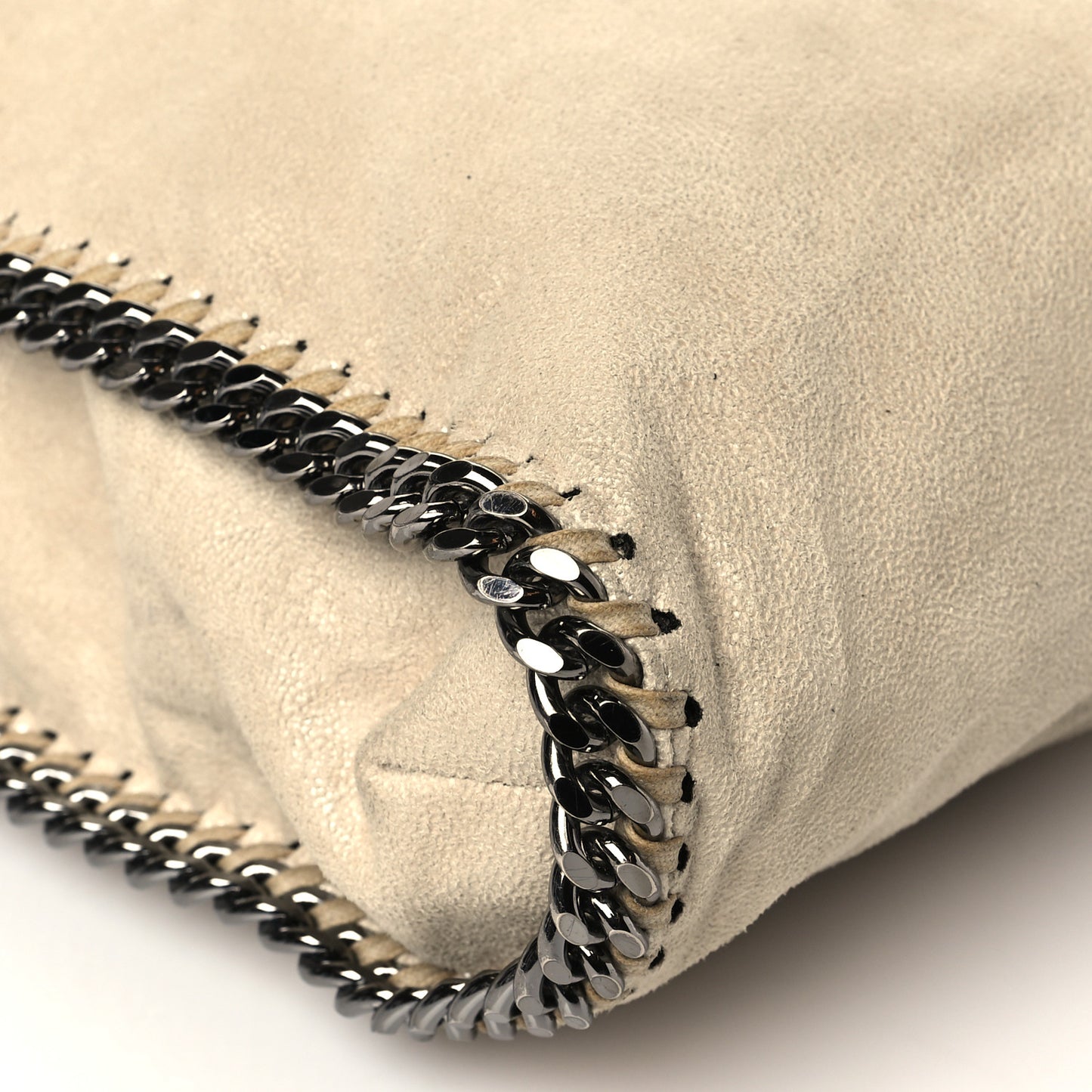 Shaggy Deer Small Falabella Tote Beige