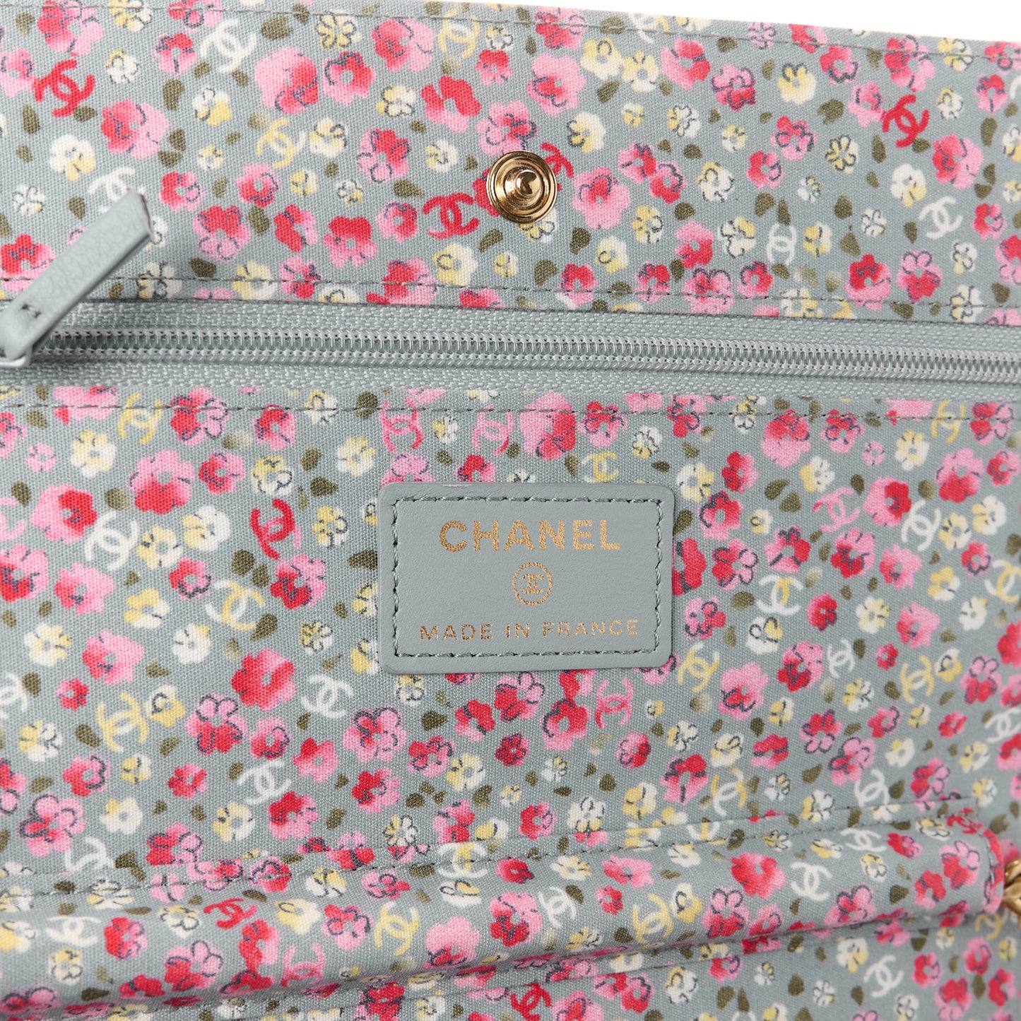 Canvas Quilted Coco Cuba Charms Wallet on Chain WOC Khaki