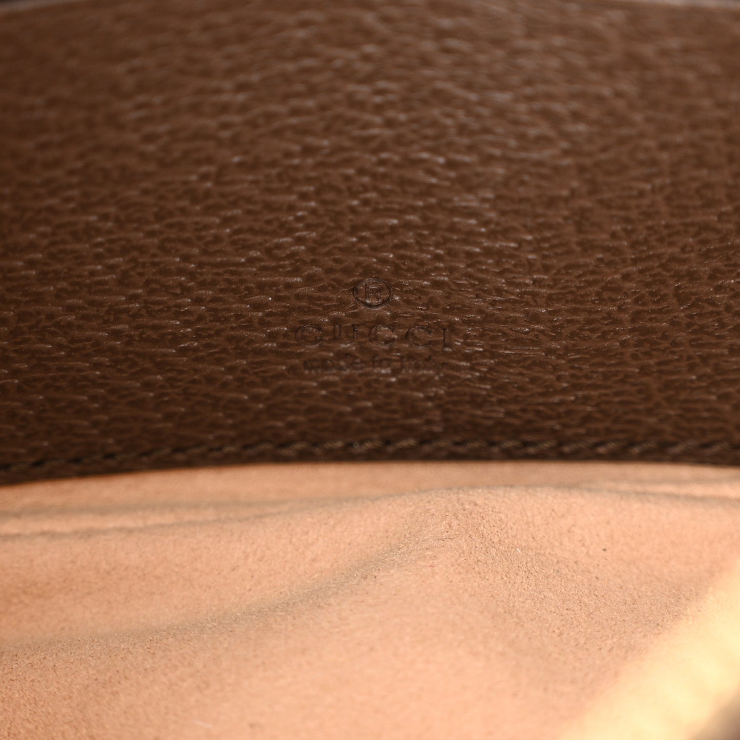GG Supreme Monogram Textured Calfskin Web Mini Ophidia Half Moon Hobo Beige Ebony New Acero
