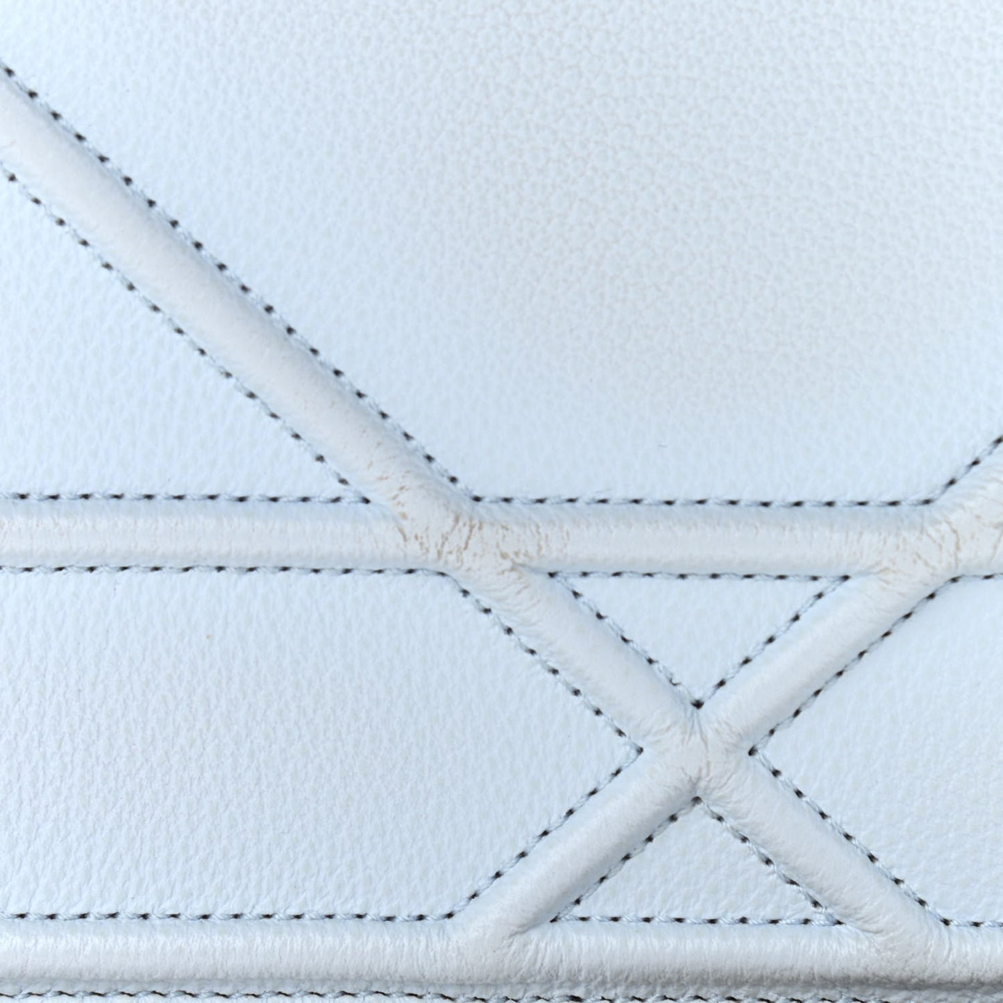 Calfskin Large Diorama Croisiere Chain Wallet Light Blue