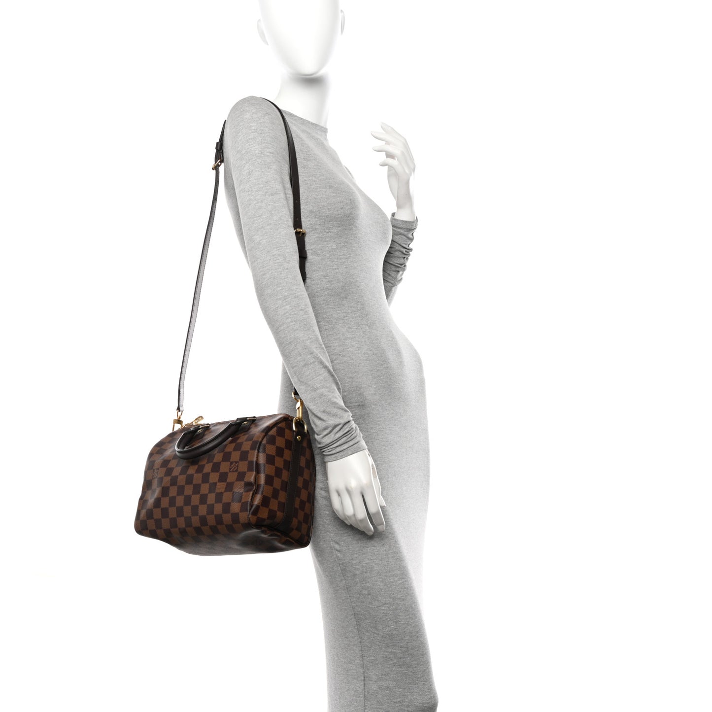 Damier Ebene Speedy Bandouliere 25