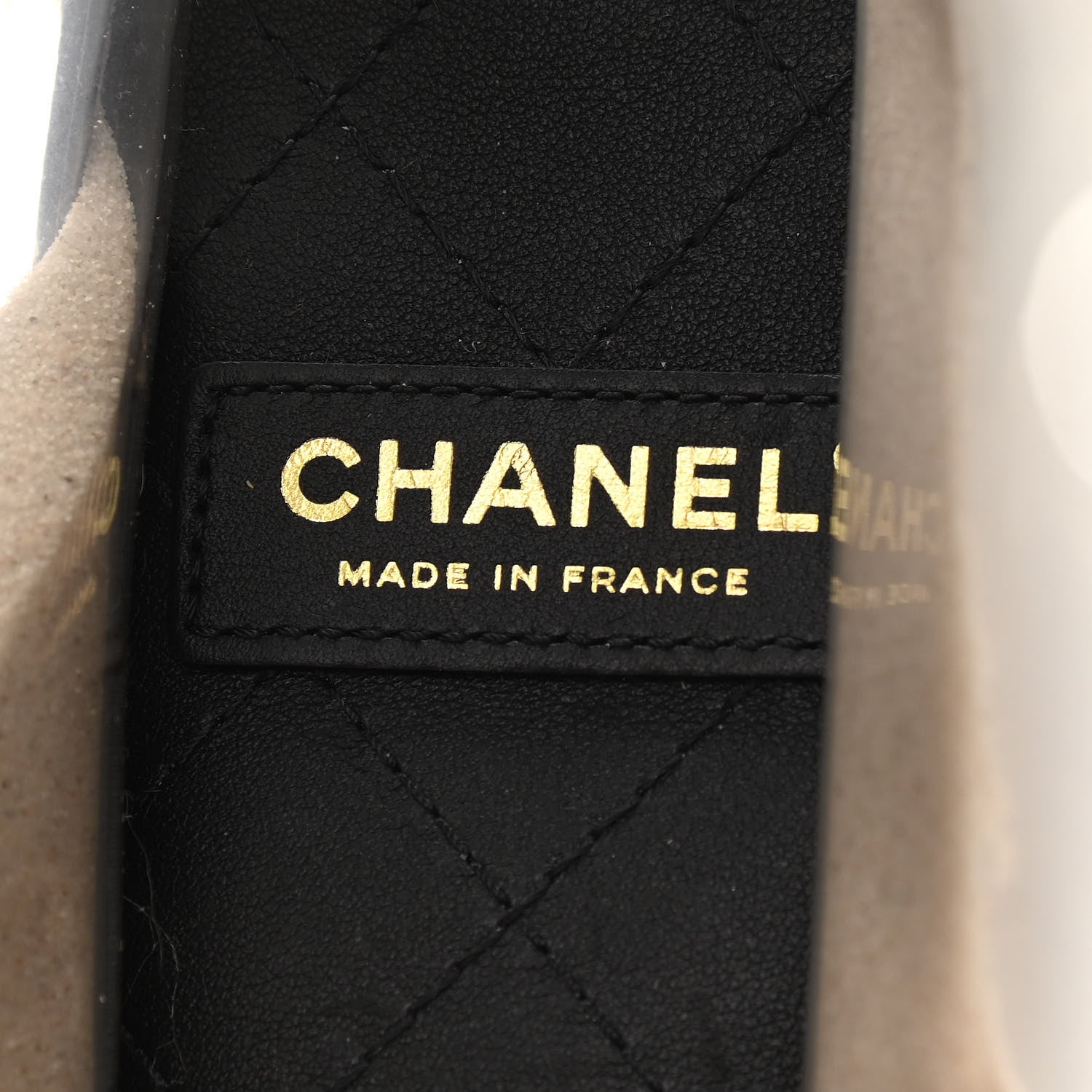 Chanel Lambskin PVC Sand By The Sea Flap With Pearl Strap Black 6 of 11