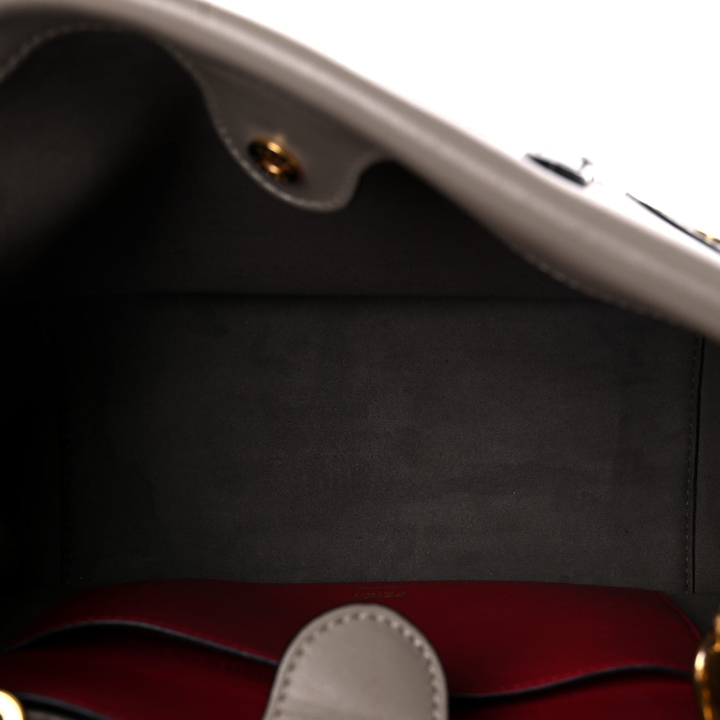 Vitello Grace FF 1974 Small Flip Tote Fragola Sepia