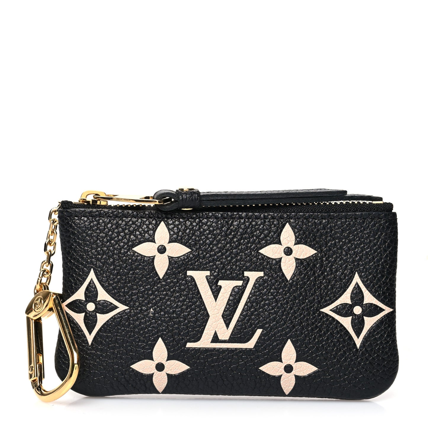 Empreinte Monogram Giant Key Pouch Black Beige