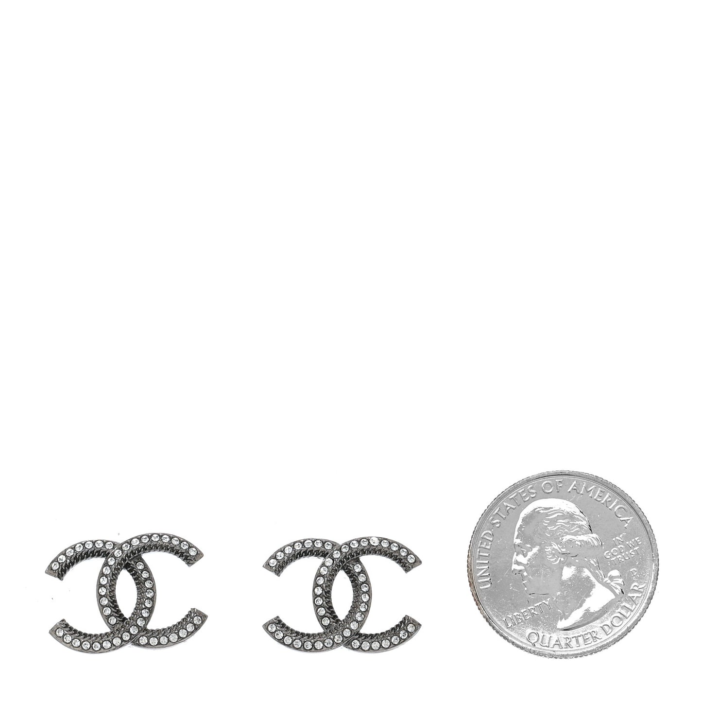 Ruthenium Crystal CC Earrings