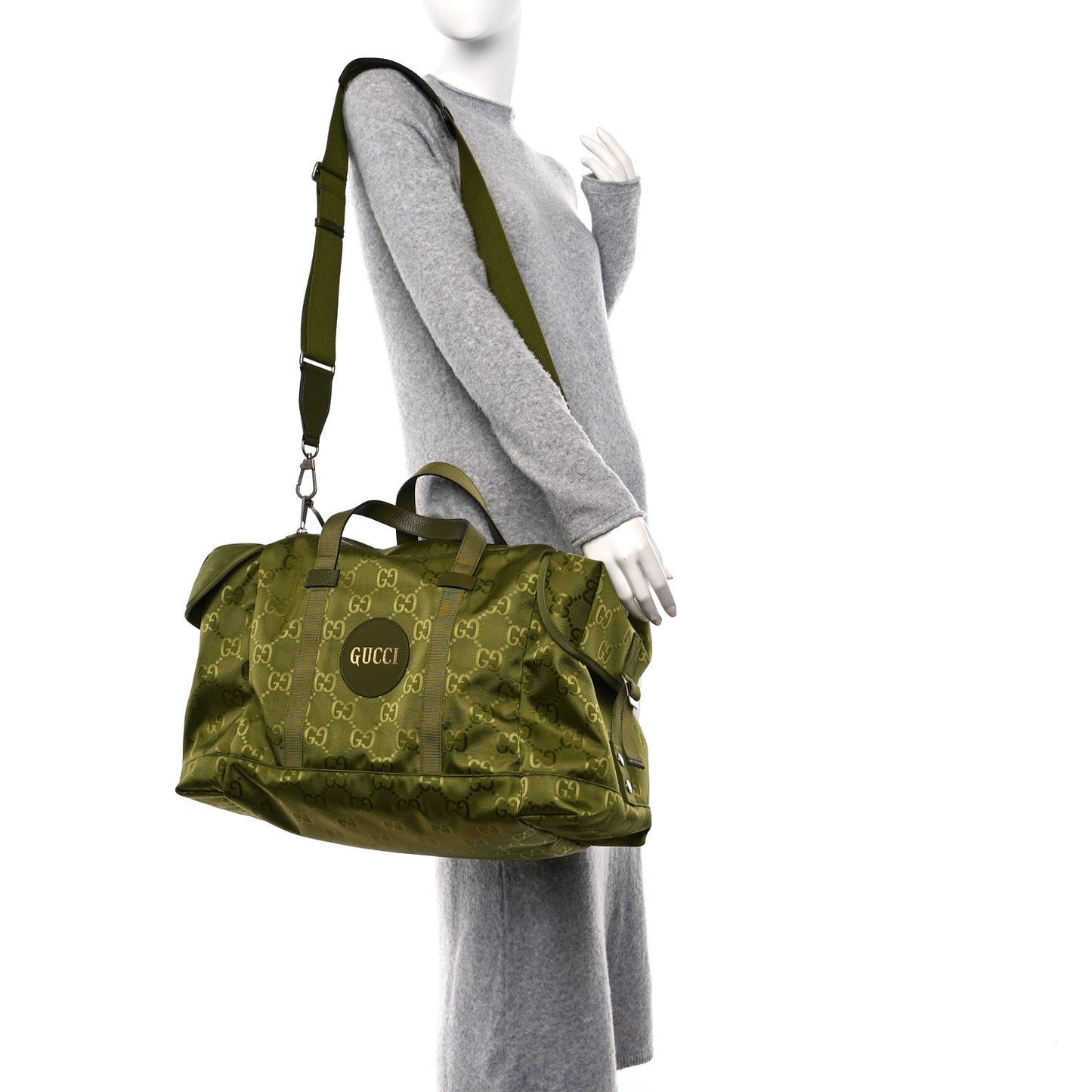 Econyl Nylon Monogram Off The Grid Duffle Bag Juniper Green