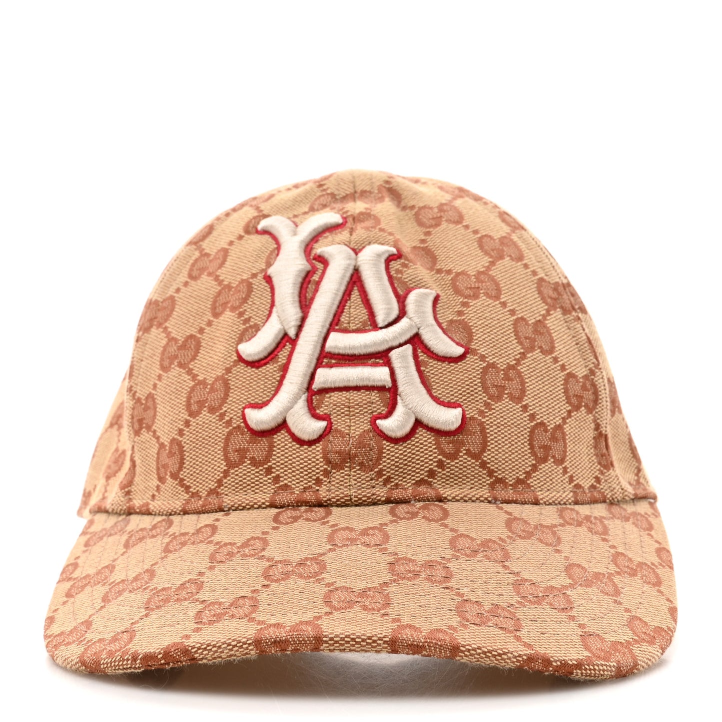 X MLB Monogram LA Dodgers Baseball Hat 57-61 Beige Ruggine