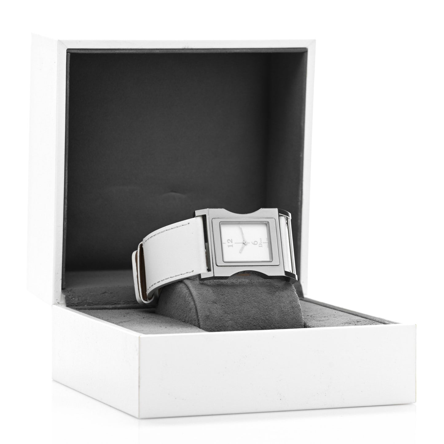 Stainless Steel Calfskin 30mm Chris 47 Quartz Watch White