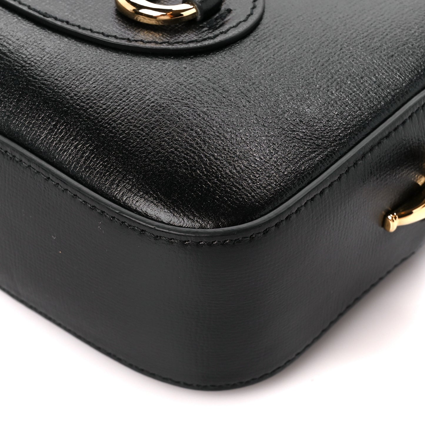 Calfskin Mini Horsebit 1955 Camera Shoulder Bag Black