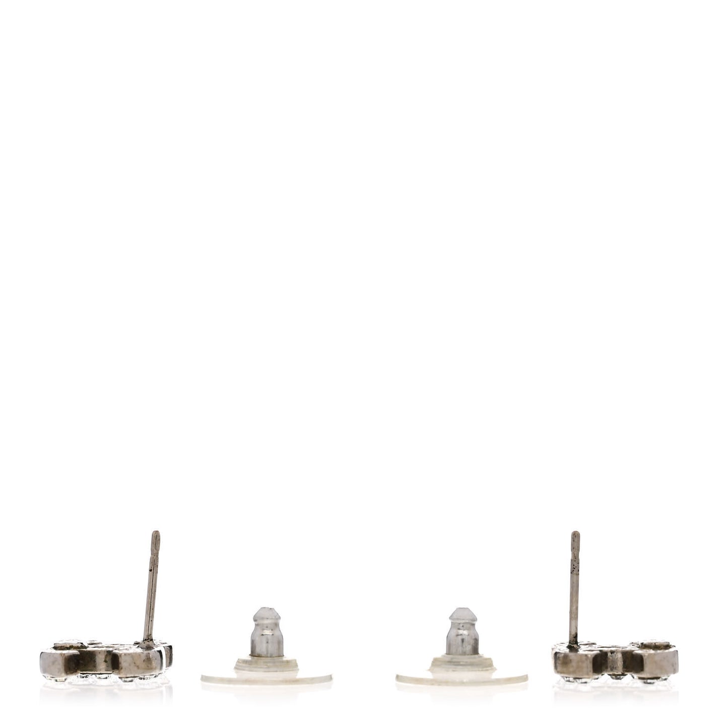Crystal Mini Timeless CC Earrings Silver