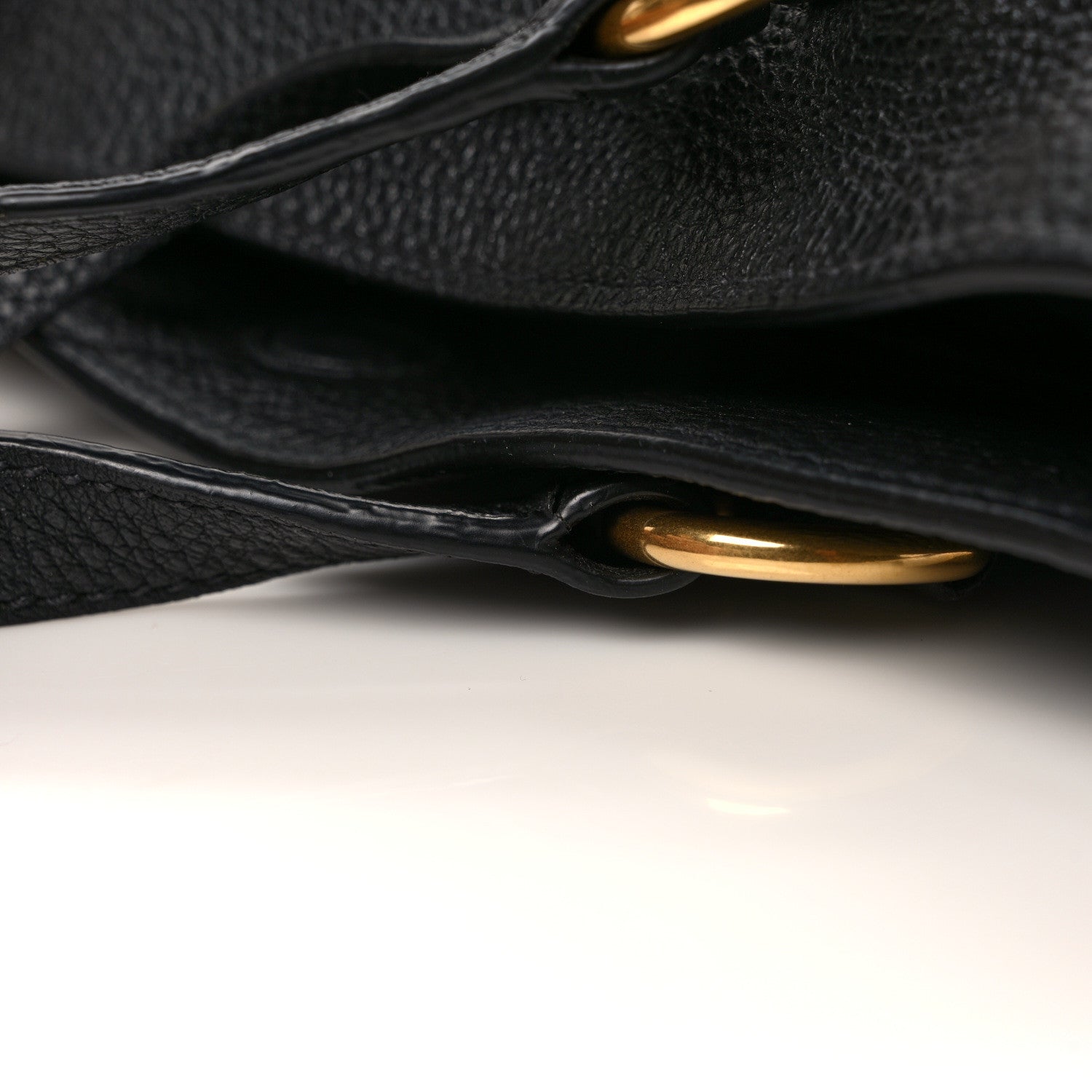 Prada Vitello Daino Embossed Logo Tote Black 12 of 16