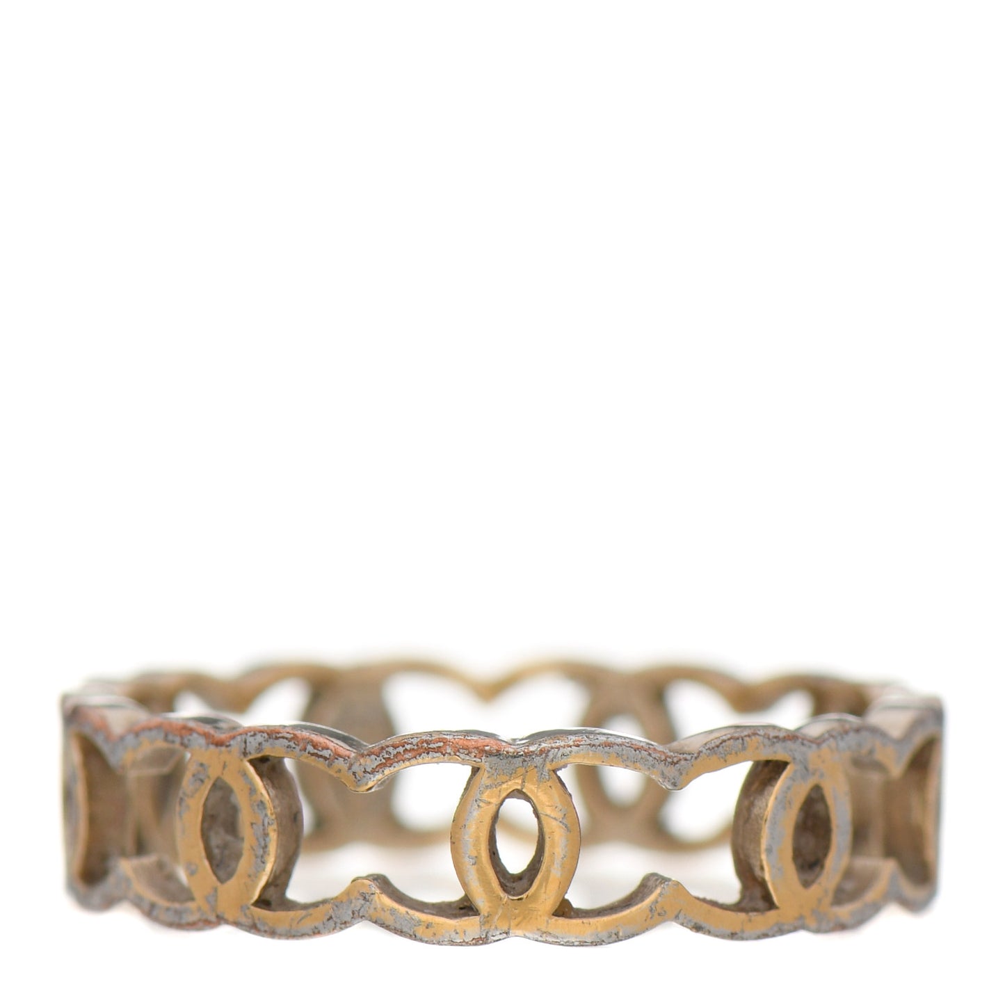 Metal CC Ring 54 6.75 Gold