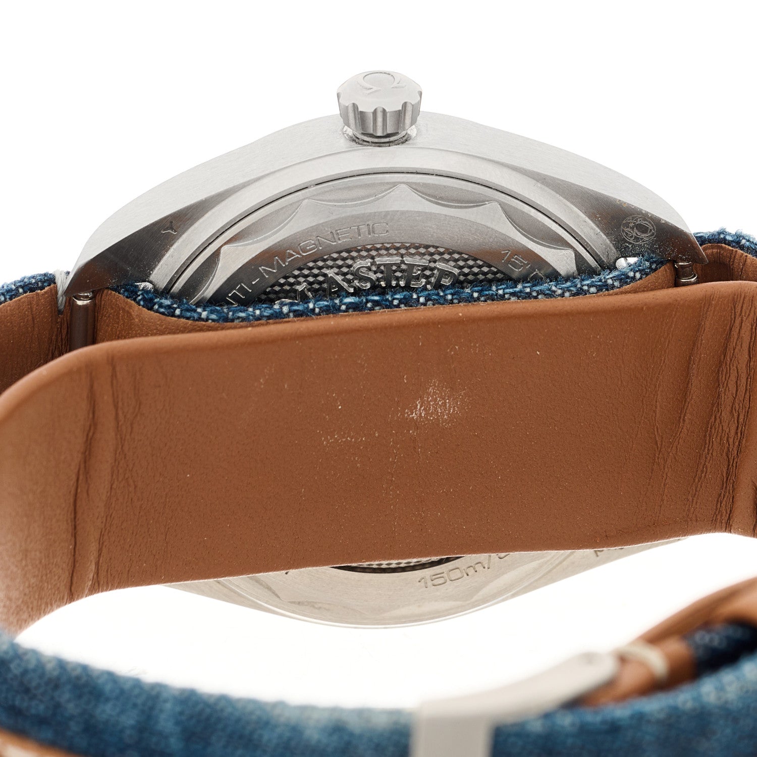 Omega Stainless Steel Fabric 40mm Seamaster Railmaster Co-Axial Automatic Watch Blue 220.12.40.20.03.001 4 of 5