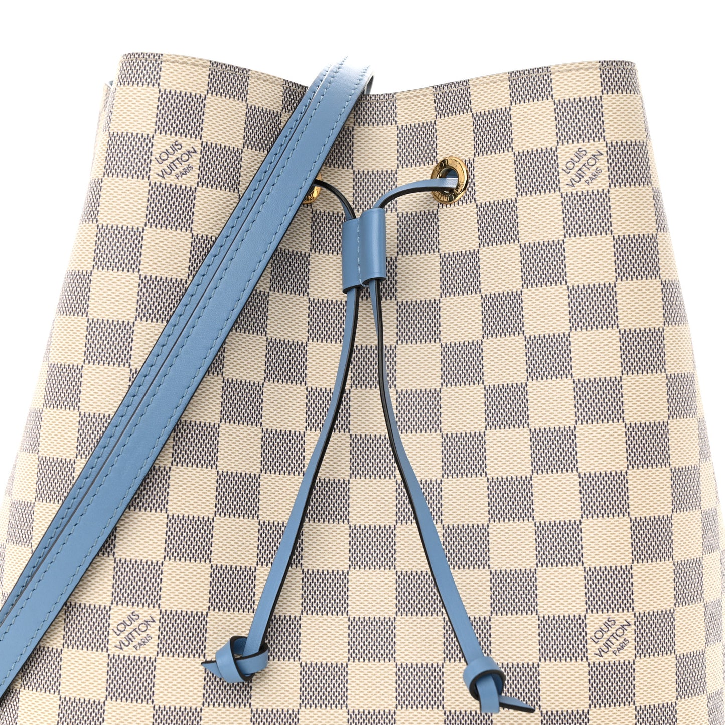 Damier Azur Neonoe MM Bleuet