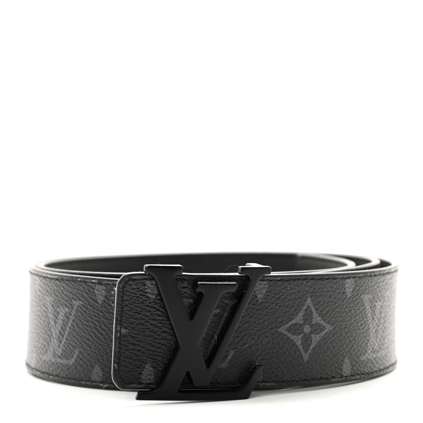 Monogram Eclipse 40mm LV Initiales Belt 90 36 Matte Black