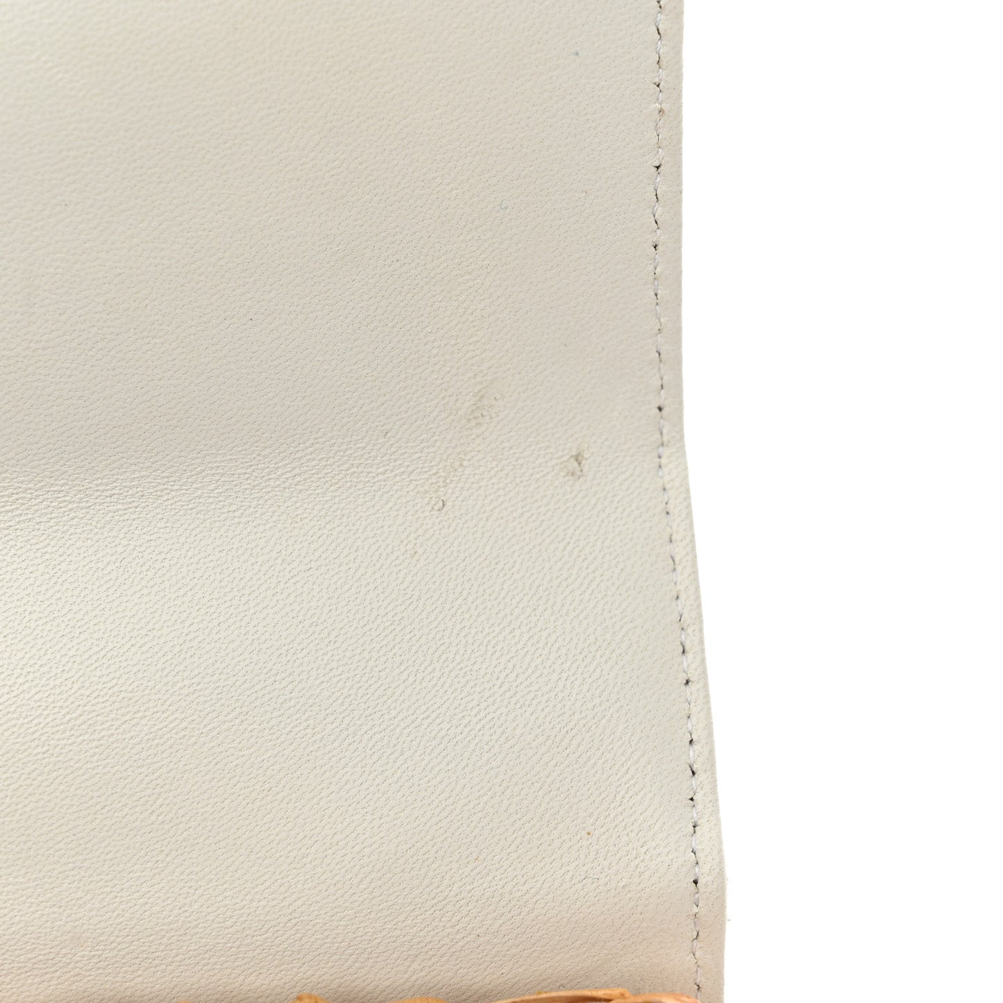 Calfskin Rattan Basket Flap Shoulder Bag White