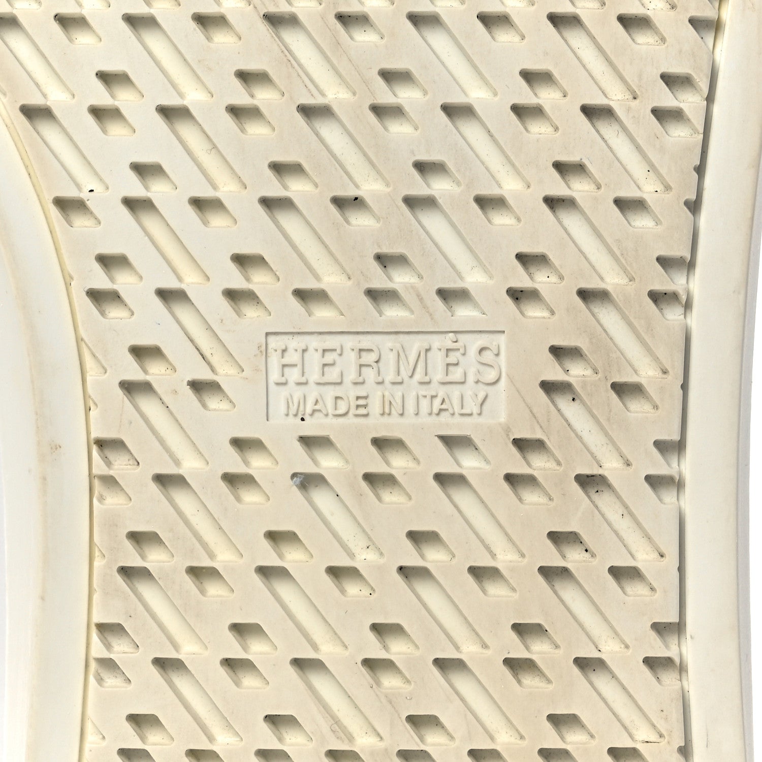 Hermes Lambskin Mens Lace Up Sneakers 41 White 6 of 12