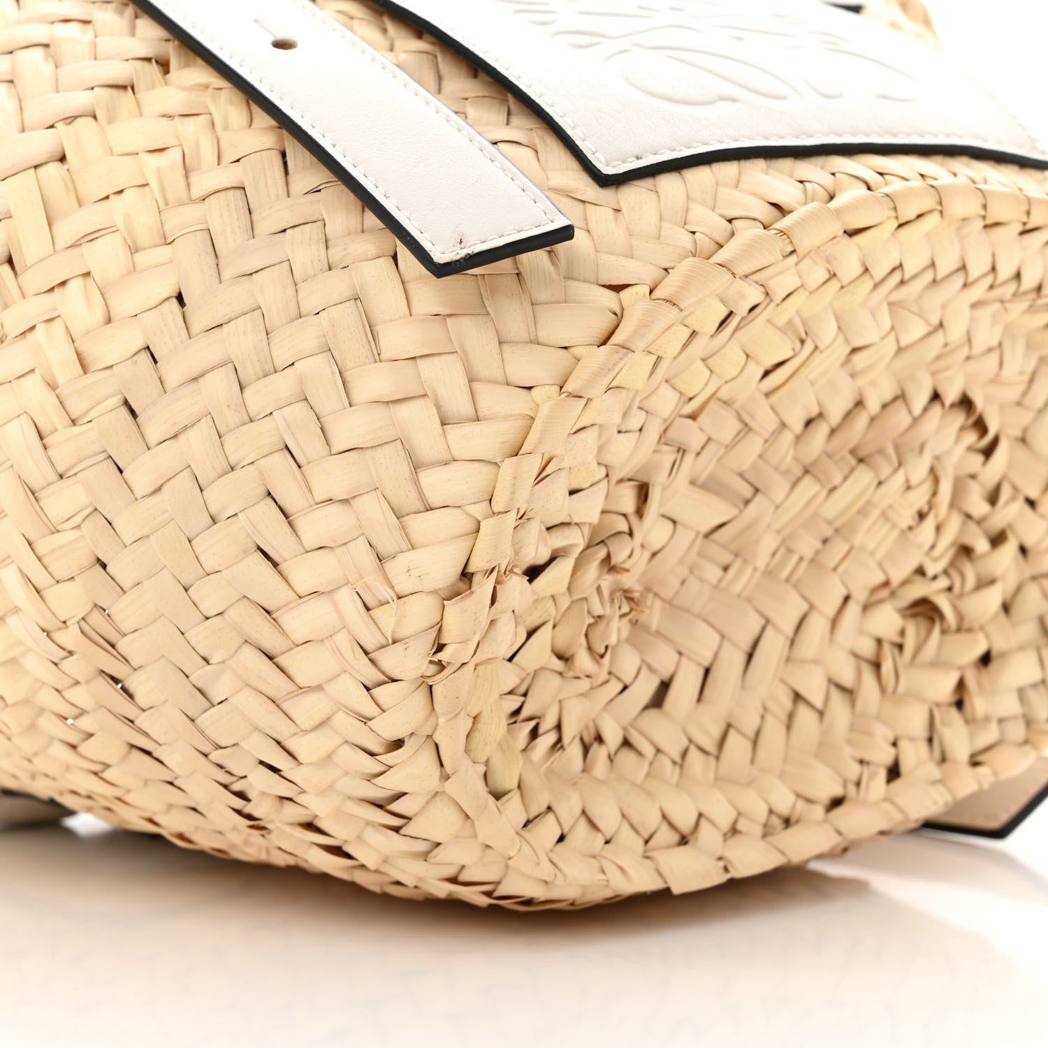 Loewe Raffia Small Basket Tote Bag Natural White 8 of 9
