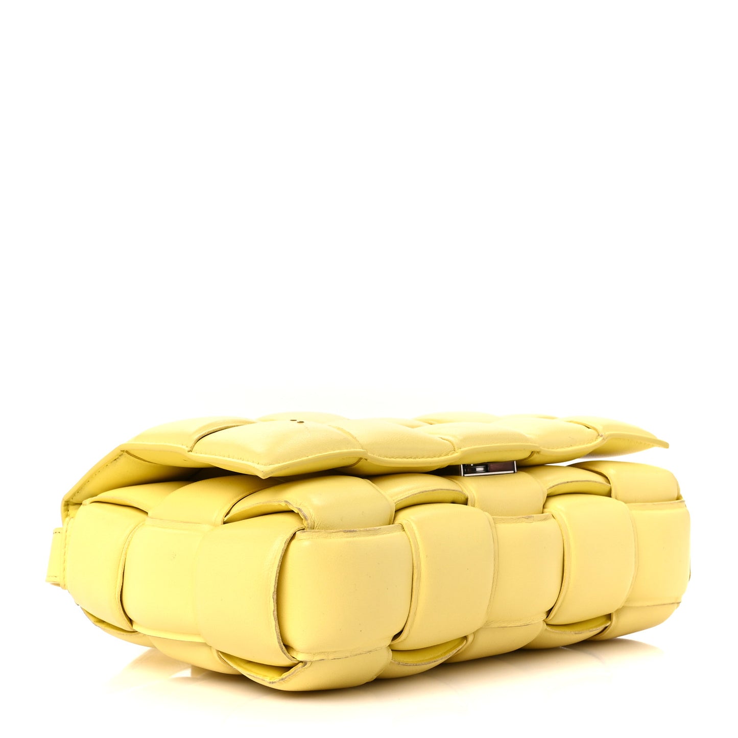 Nappa Maxi Intreccio Padded Cassette Crossbody Bag Sherbet