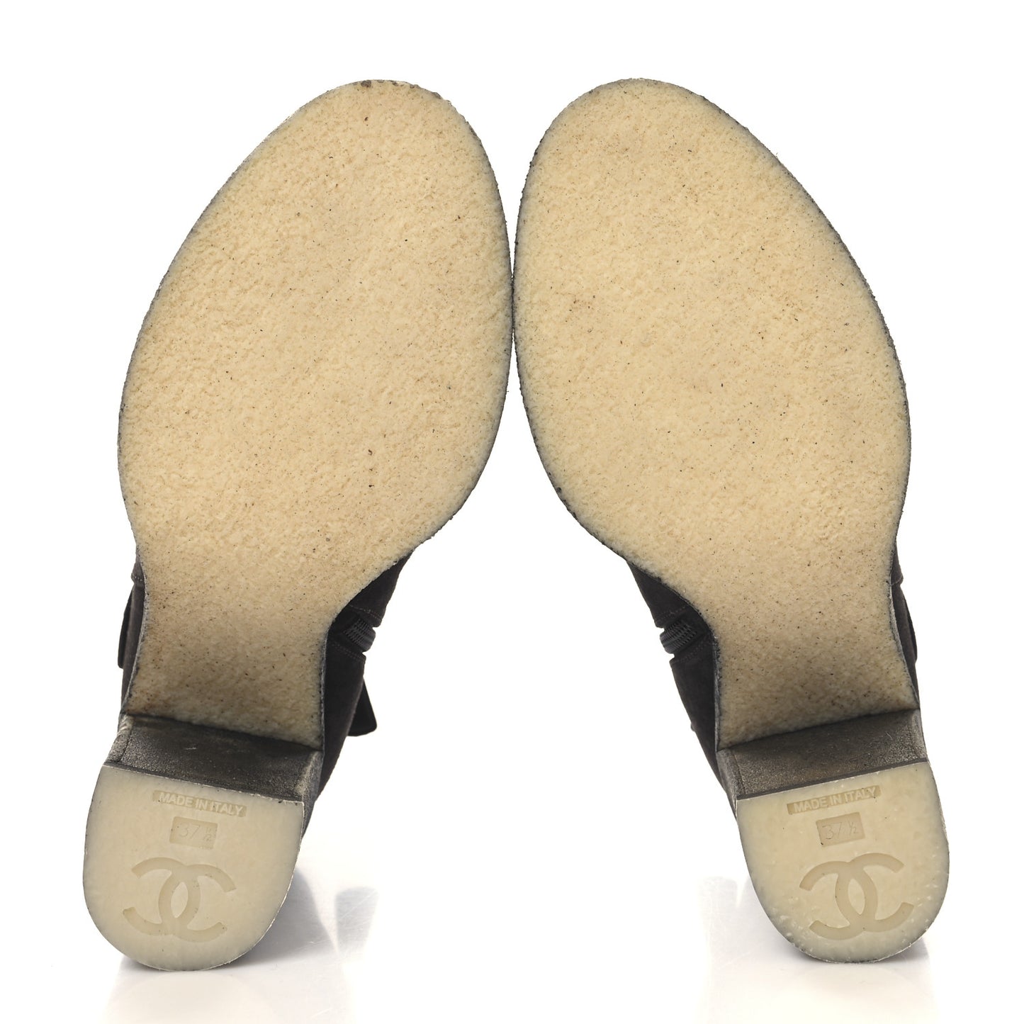 Suede CC Turnlock Ankle Boots 37.5 Brown
