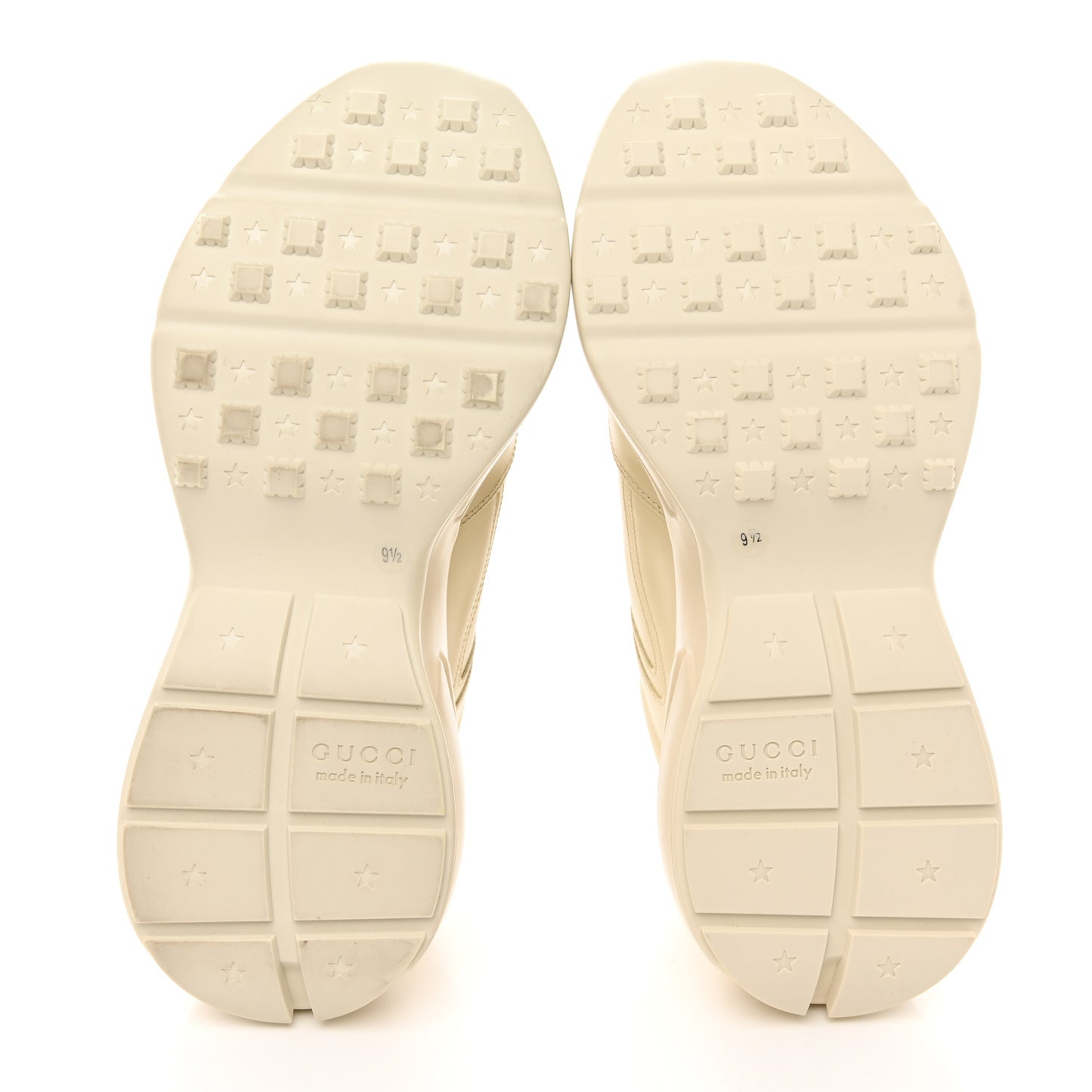 Calfskin Love Parade Mens Rhyton Sneakers 9.5 Ivory Multicolor