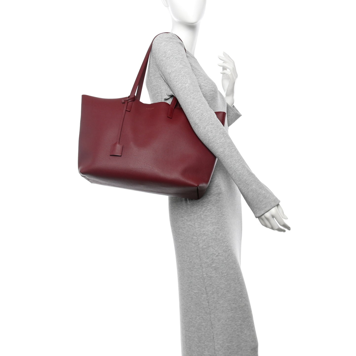Calfskin Large Shopping Tote Palissandre