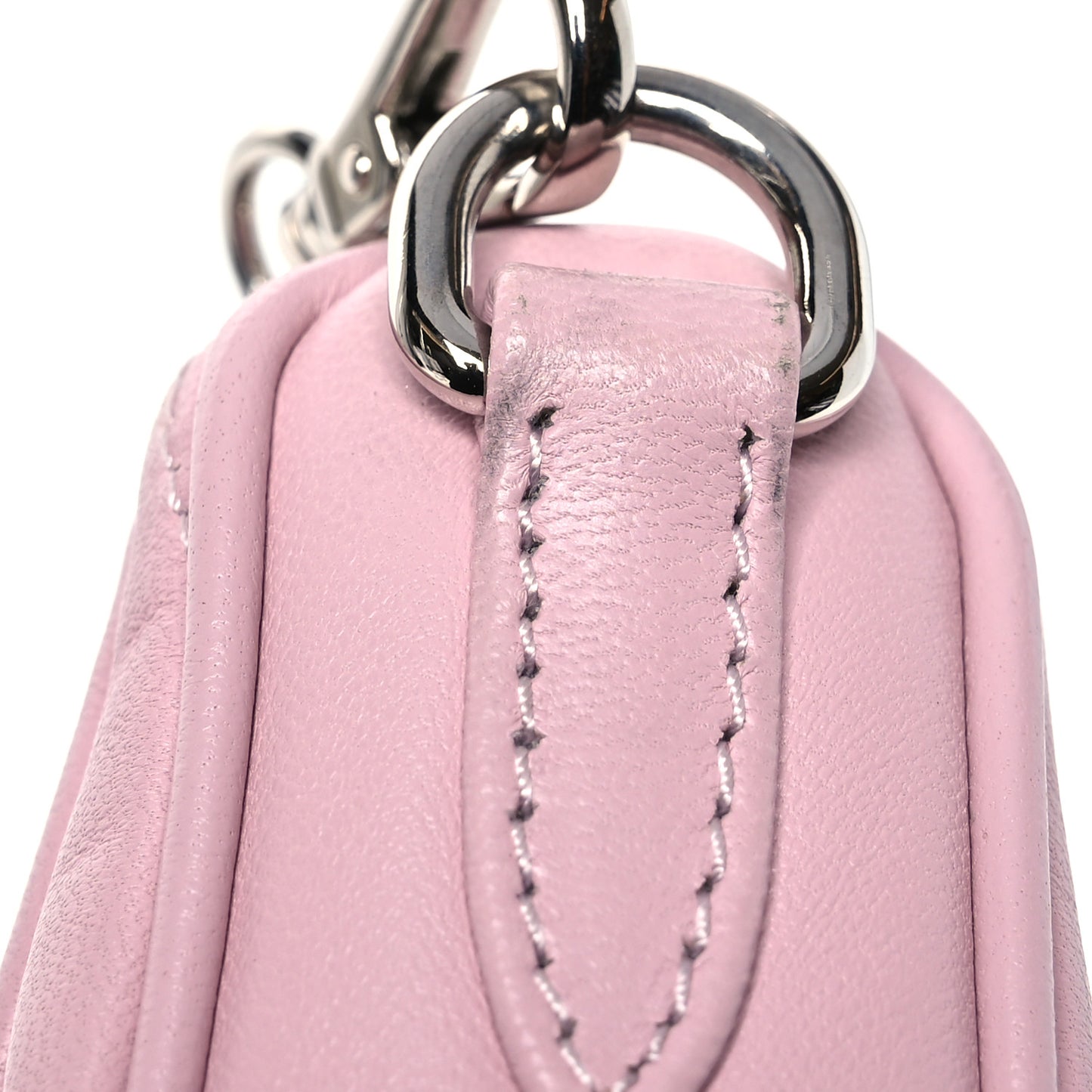 Nappa Matelasse Shoulder Bag Alabastro