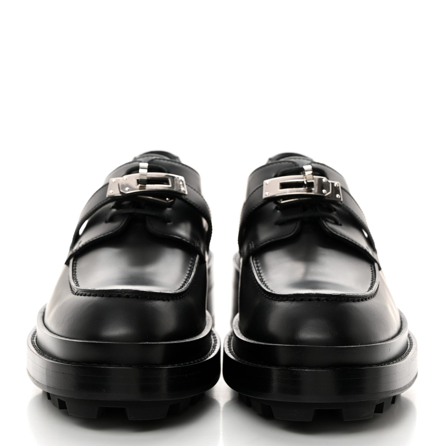 Calfskin First Derby Shoes 37 Black