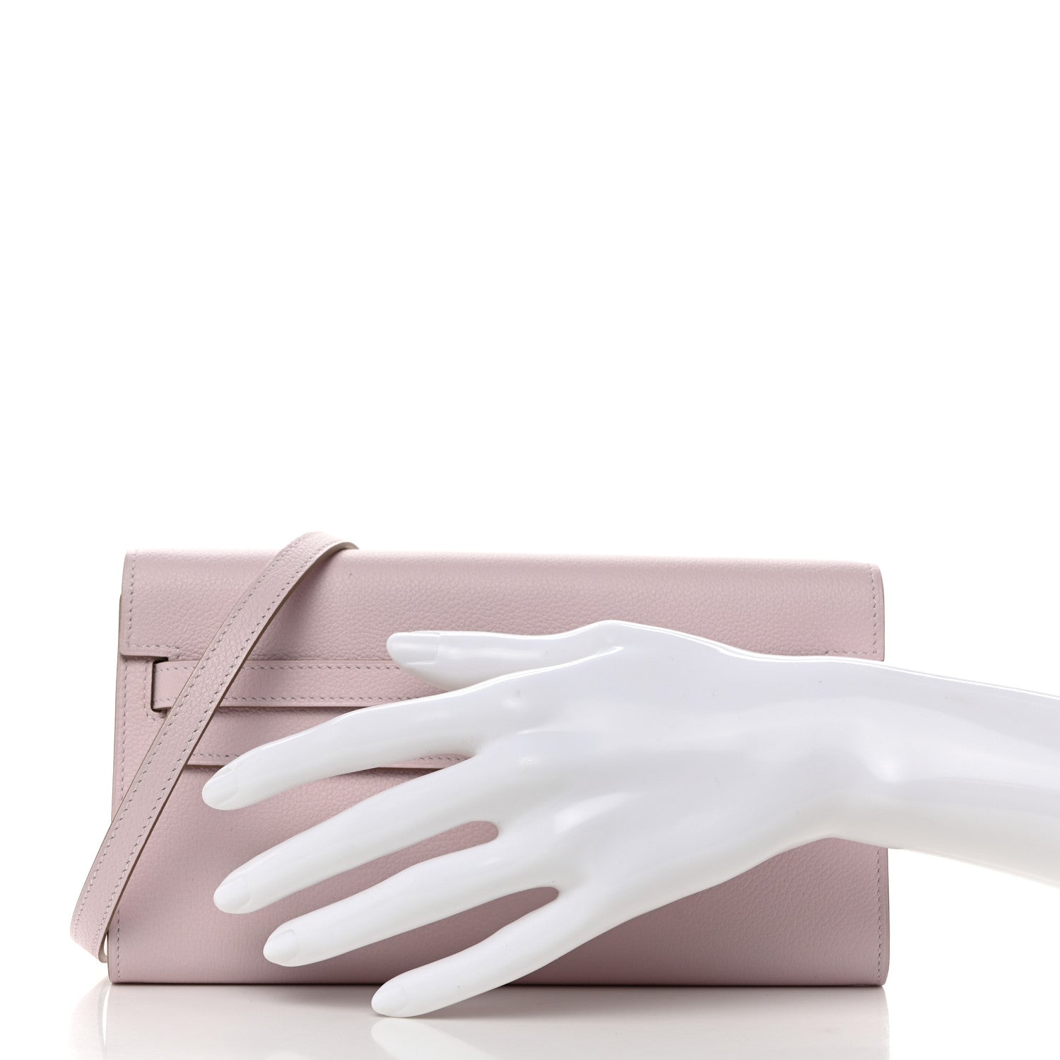 Hermes Evercolor Kelly To Go Wallet Mauve Pale 2 of 7