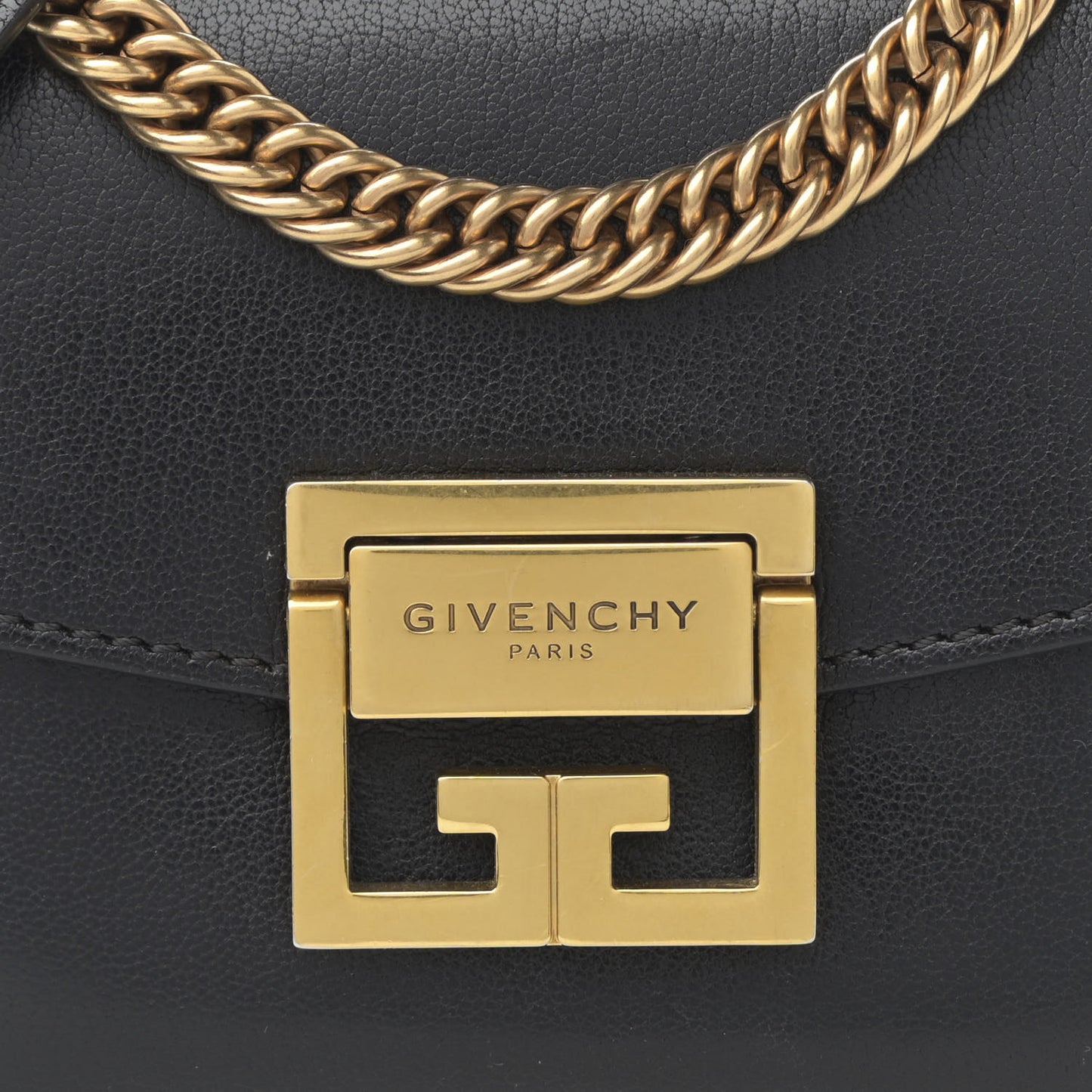 Goatskin Suede Mini GV3 Shoulder Bag Black