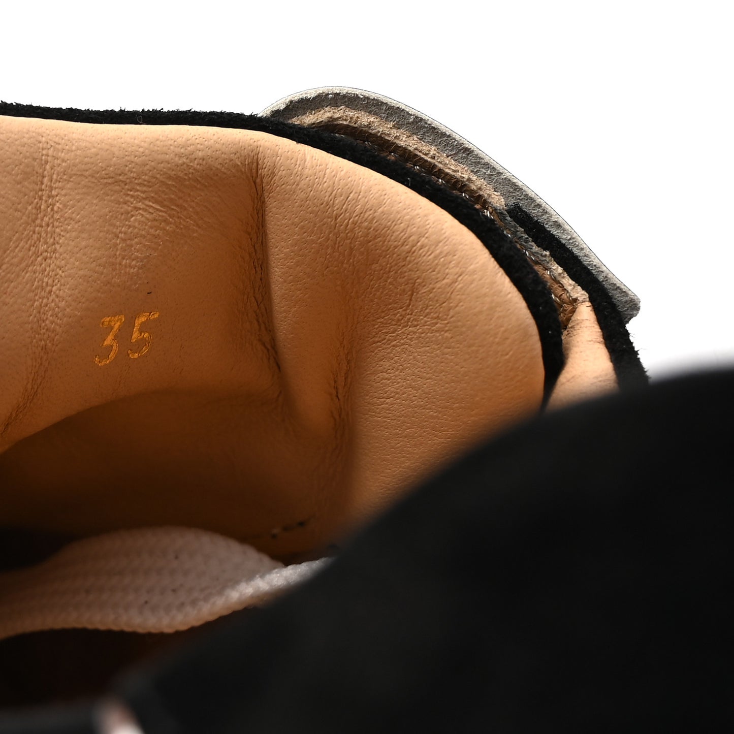 Suede Womens Louis Junior Spikes Flat Sneakers 35 Black