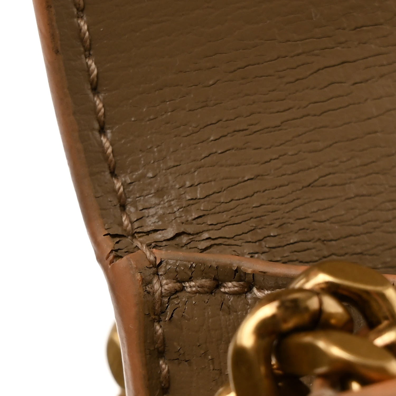 Saint Laurent Calfskin Medium Monogram Sunset Dark Beige 12 of 13