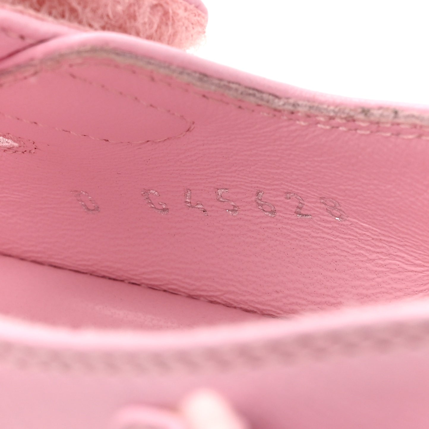 Lambskin Crystal CC Velcro Dad Sandals 38 Light Pink